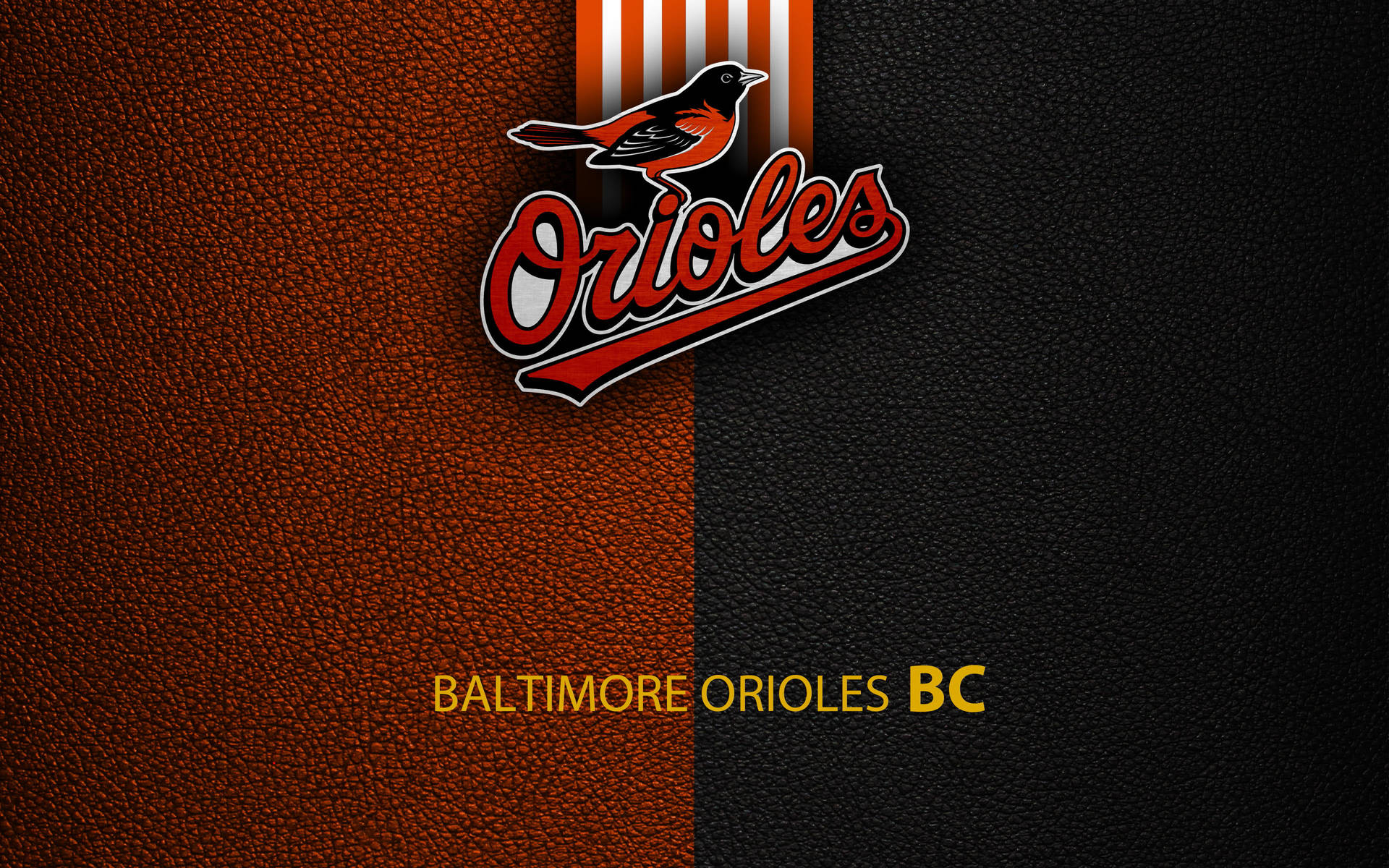1920x1200 Download Baltimore Orioles Leather Design Wallpaper
