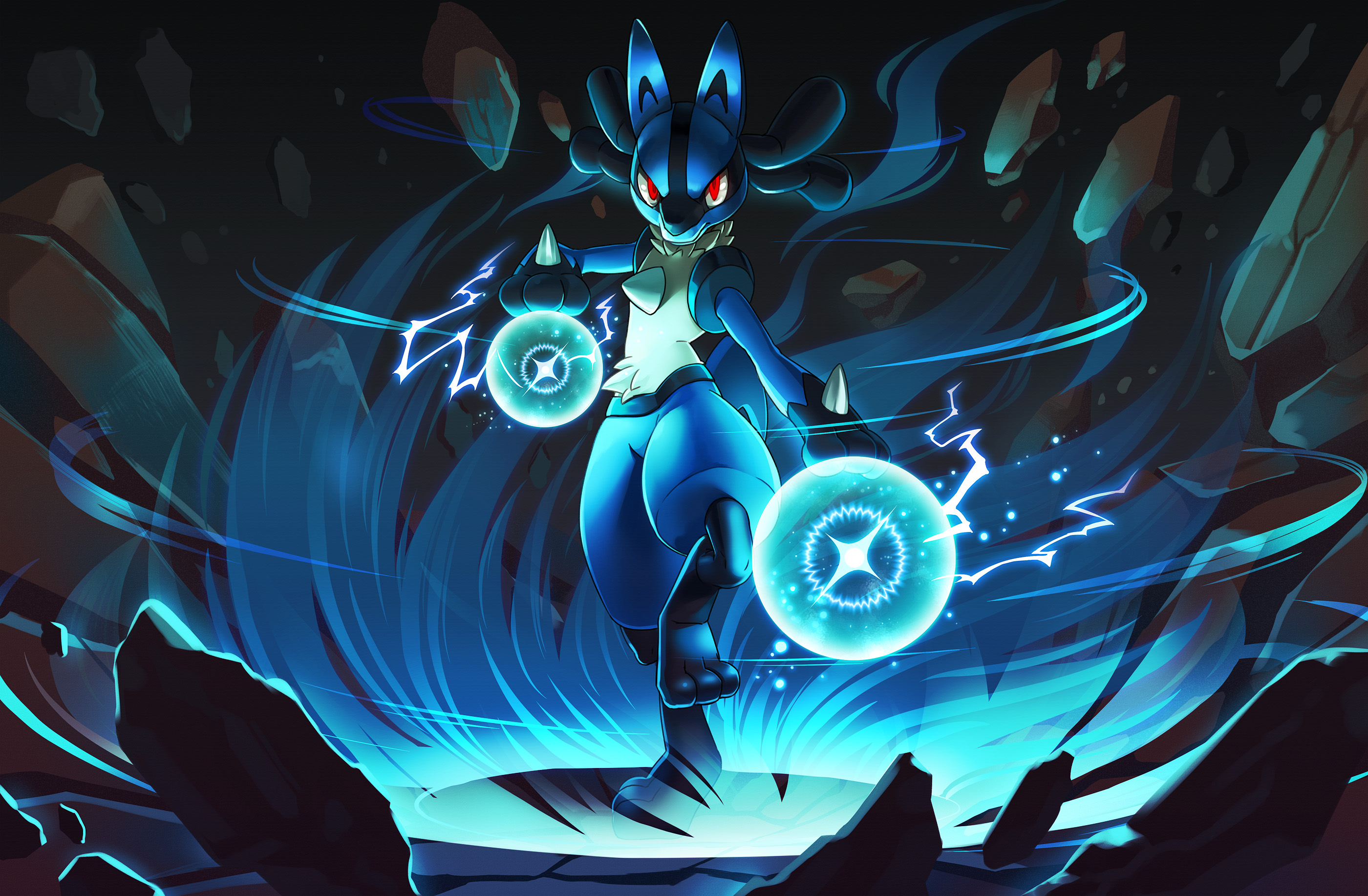 2800x1834 60+ Lucario (Pok&Atilde;&copy;mon) HD Wallpapers and Backgrounds