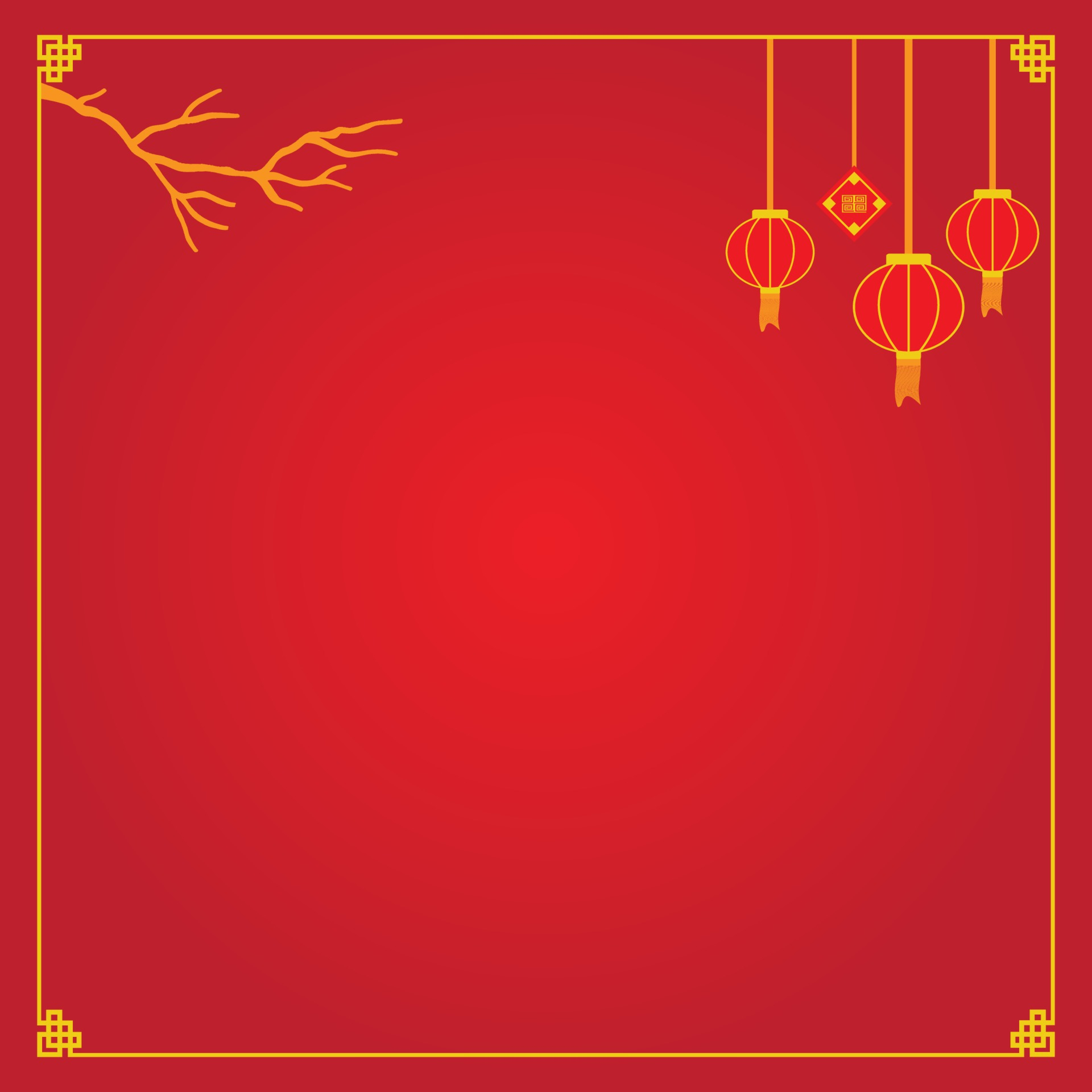 1920x1920 chinese new background red and gold 3415914 Vector Art