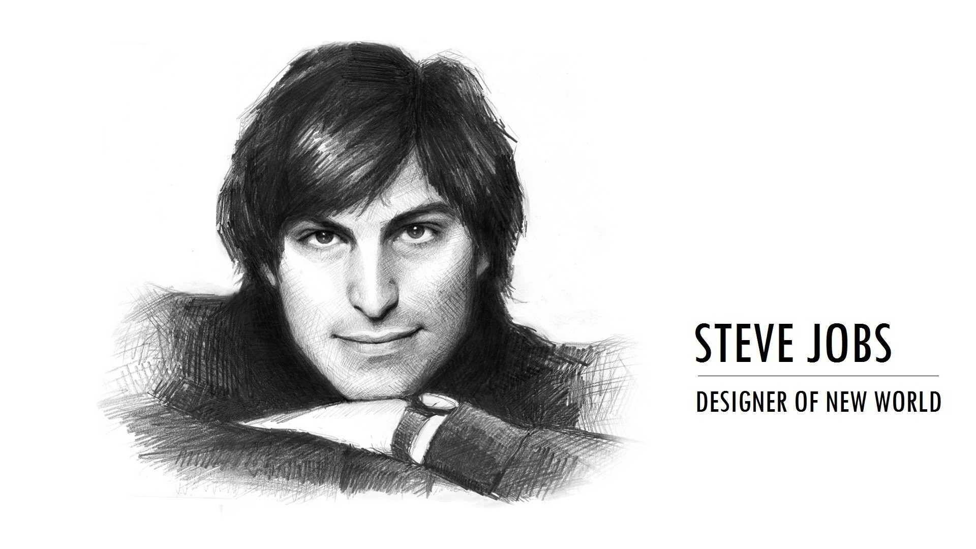 1920x1080 steve, Jobs, White, Bw, Drawing Wallpapers HD / Desktop and Mobile Backgrounds