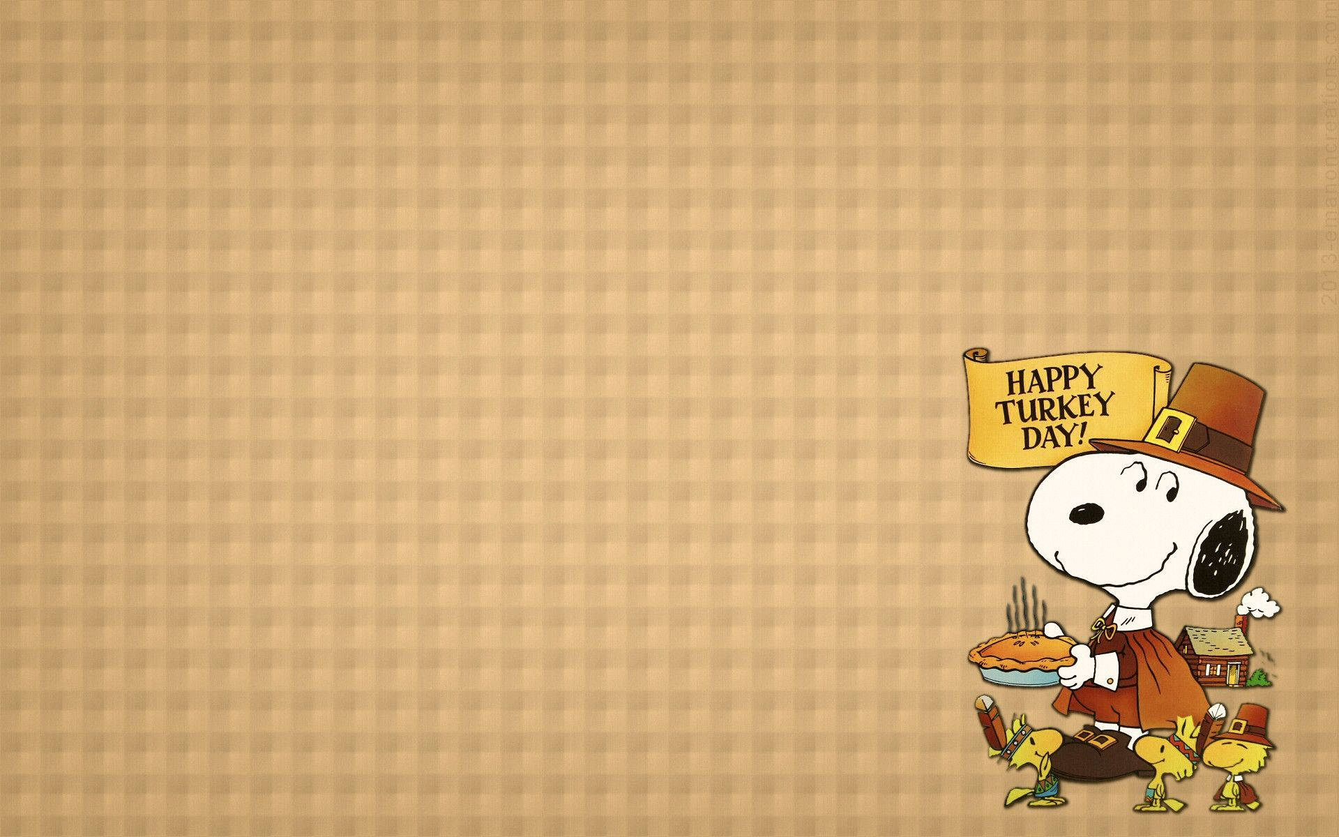 1920x1200 Download Snoopy In Thanksgiving Wallpaper