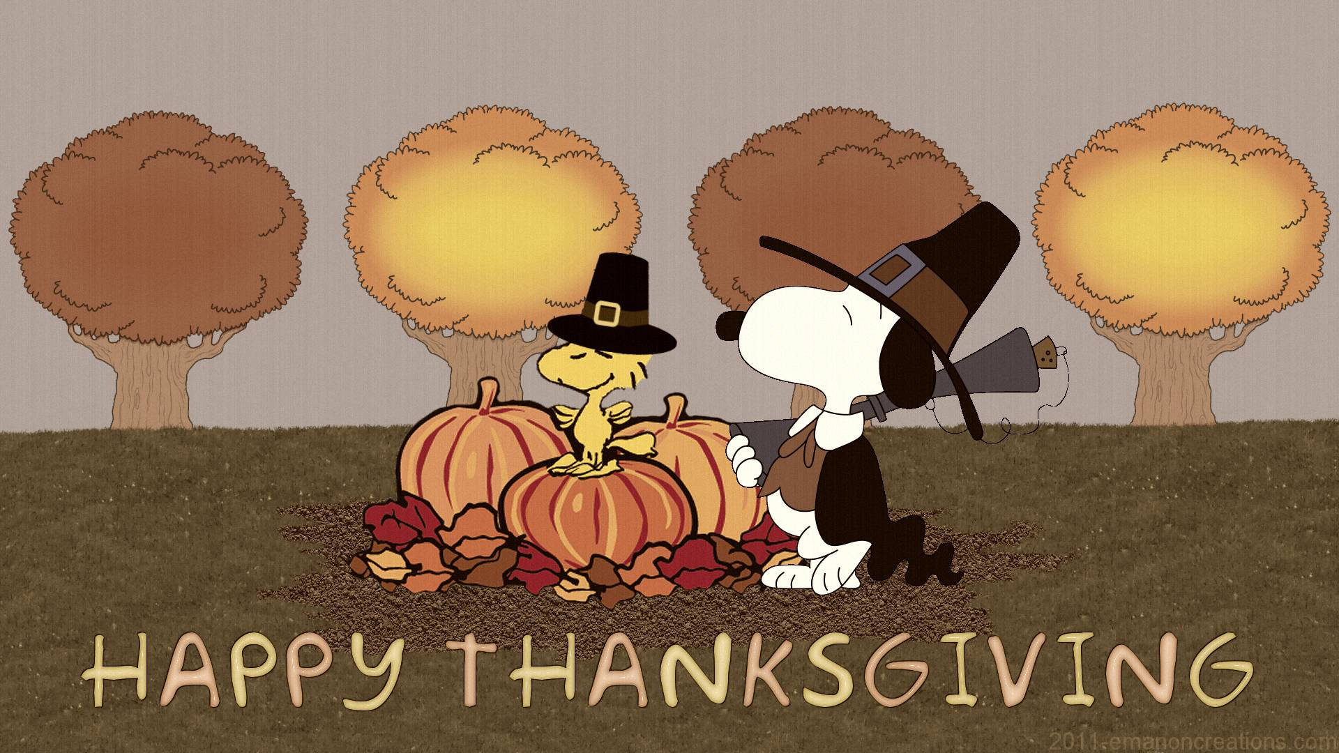 1920x1080 Download Thanksgiving Woodstock And Snoopy Wallpaper