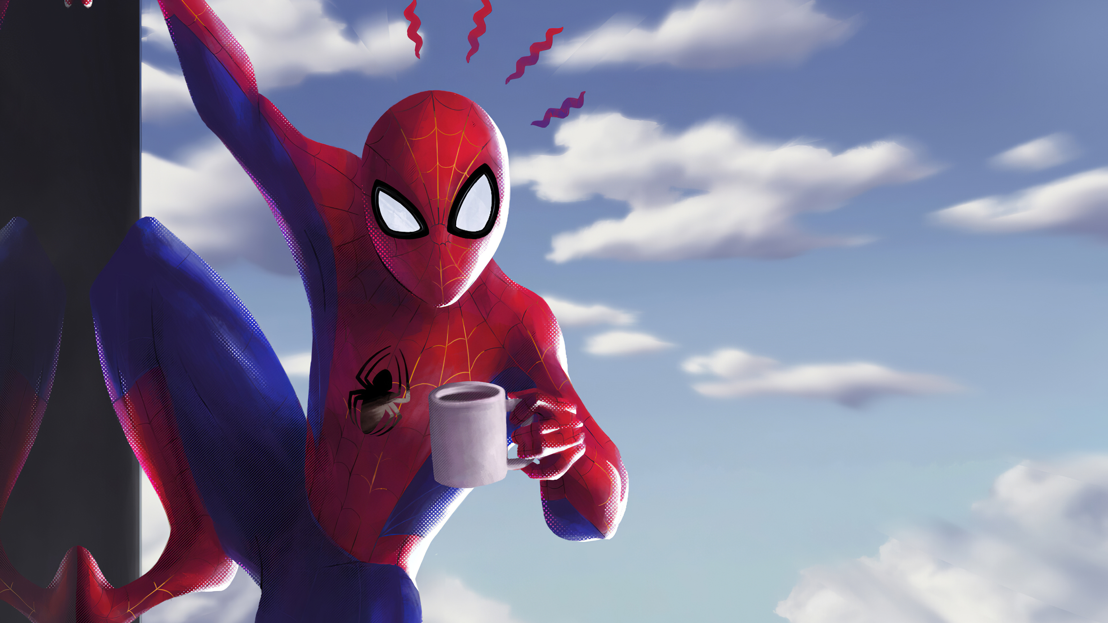 3840x2160 Spider Man Coffee, HD Superheroes, 4k Wallpapers, Images, Backgrounds, Photos and Pictures