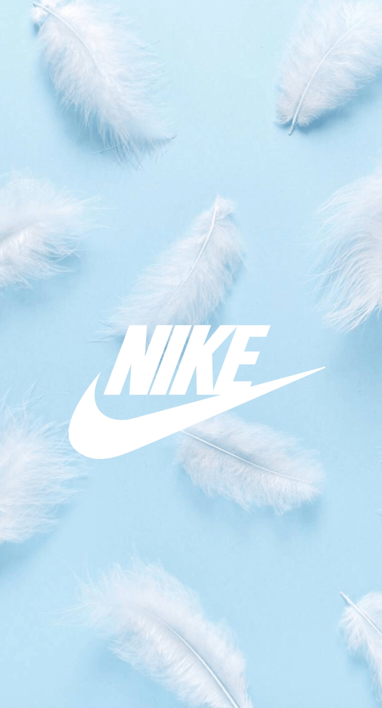 1536x2844 Download Nike Girl Logo With Feathers Wallpaper