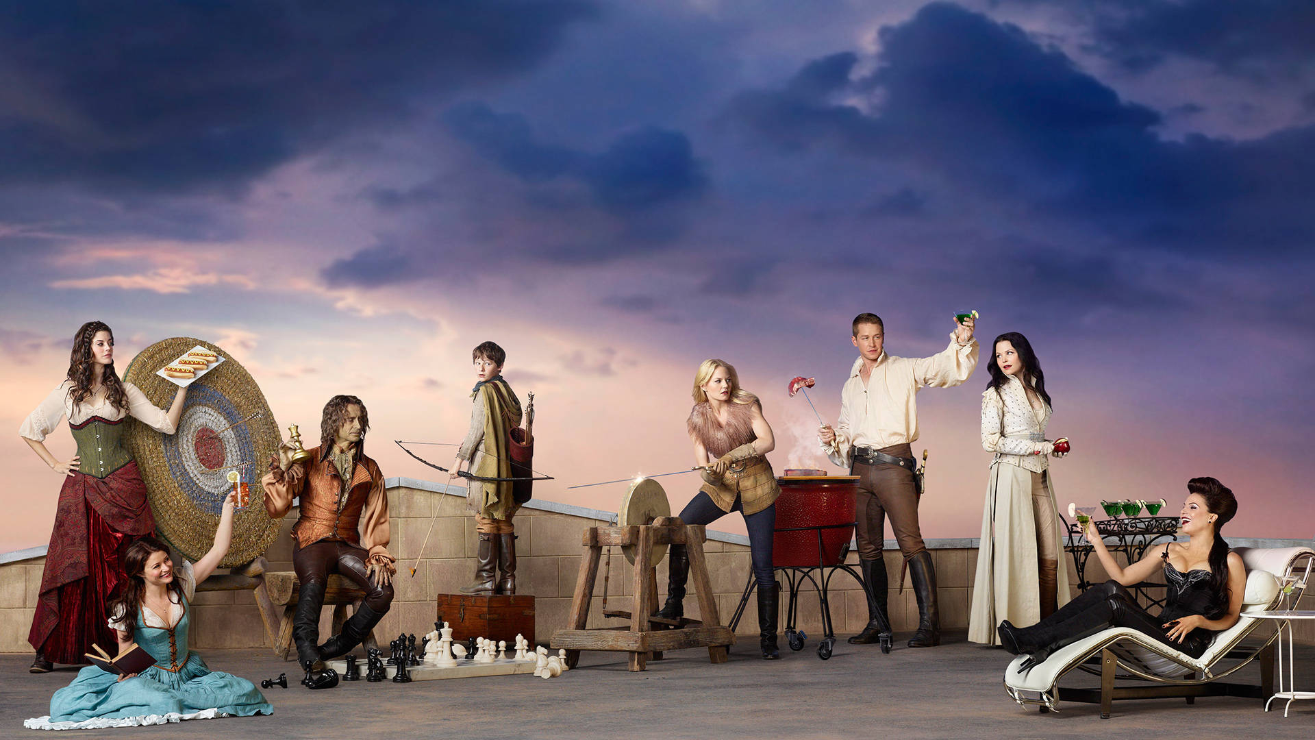 1920x1080 Download Once Upon A Time Bbq Party Wallpaper