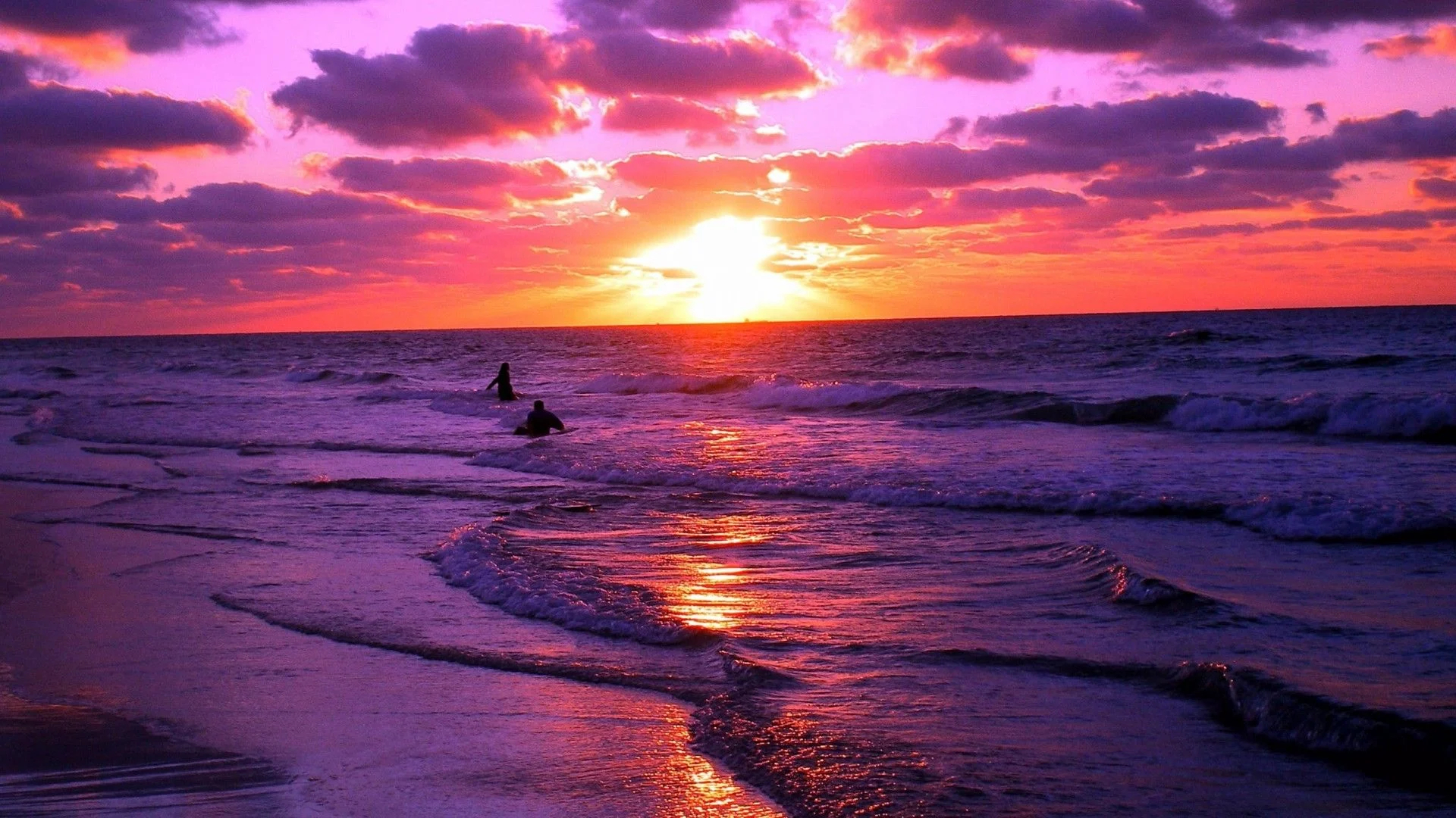 1920x1080 Ocean Beach Sunset Wallpapers Top Free Ocean Beach Sunset Backgrounds