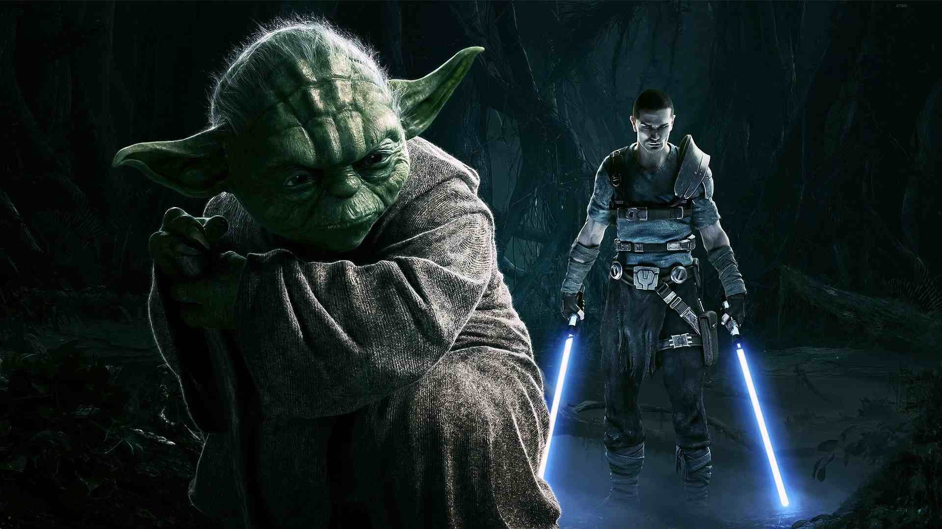 1920x1080 Wallpaper : Yoda, midnight, Star Wars The Force Unleashed, starkiller, darkness, px, computer wallpaper, fictional character, special effects, phenomenon, visual effects goodfon 787359 HD Wallpapers