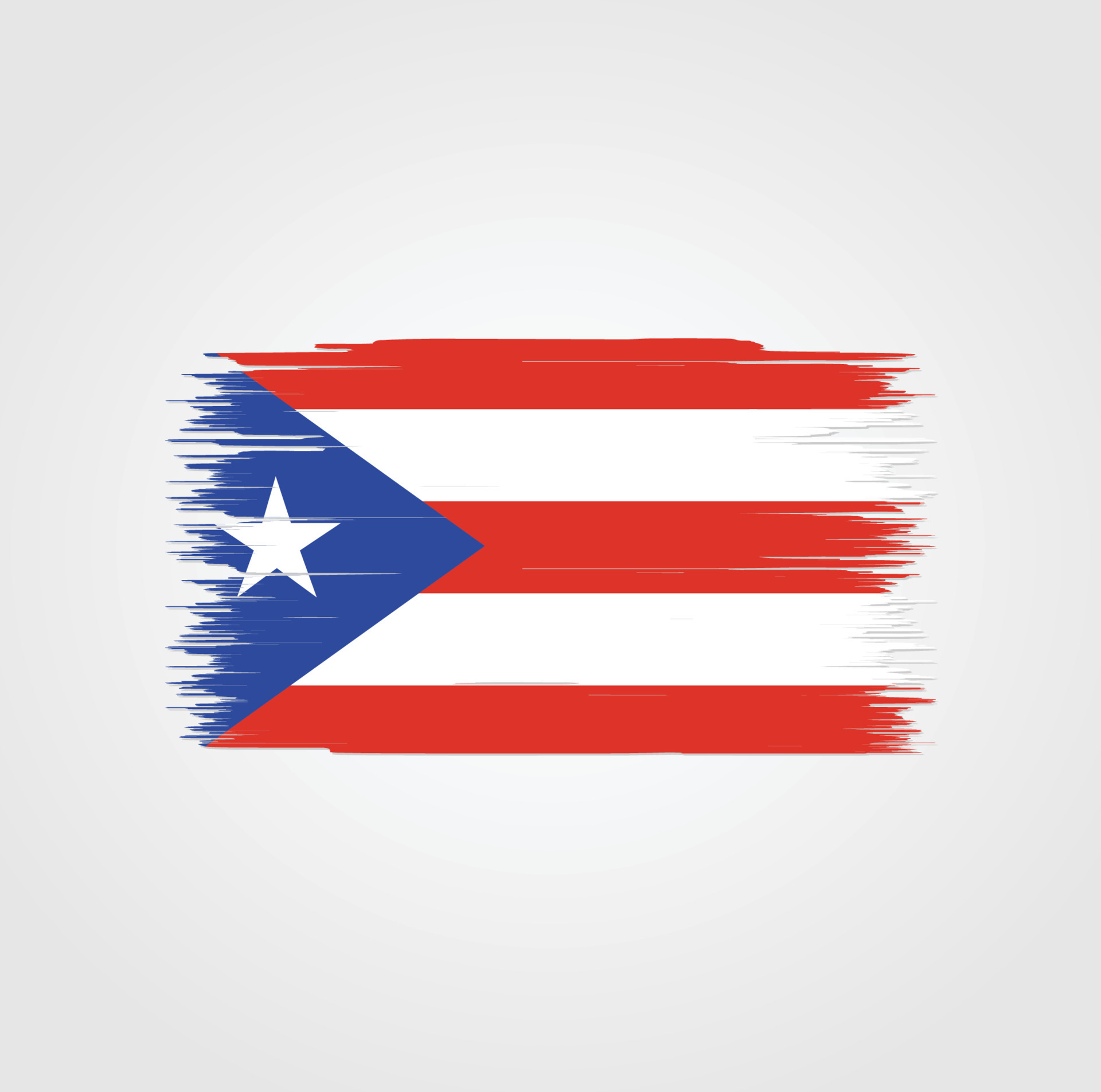 1920x1904 Puerto Rico Flag with brush style 5291365 Vector Art