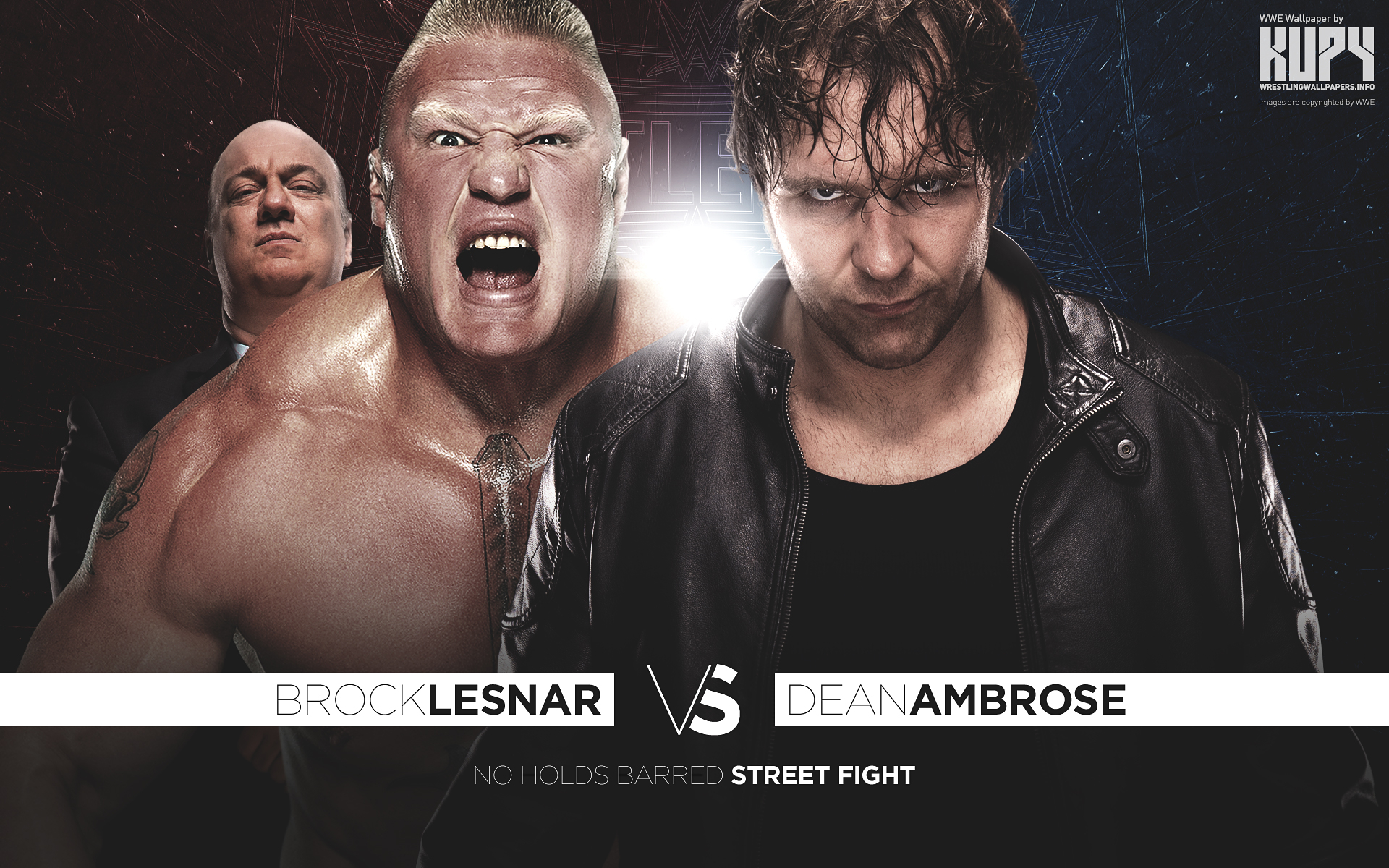 1920x1200 NEW WrestleMania 32: Brock Lesnar vs. Dean Ambrose wallpaper! Kupy Wrestling Wallpapers