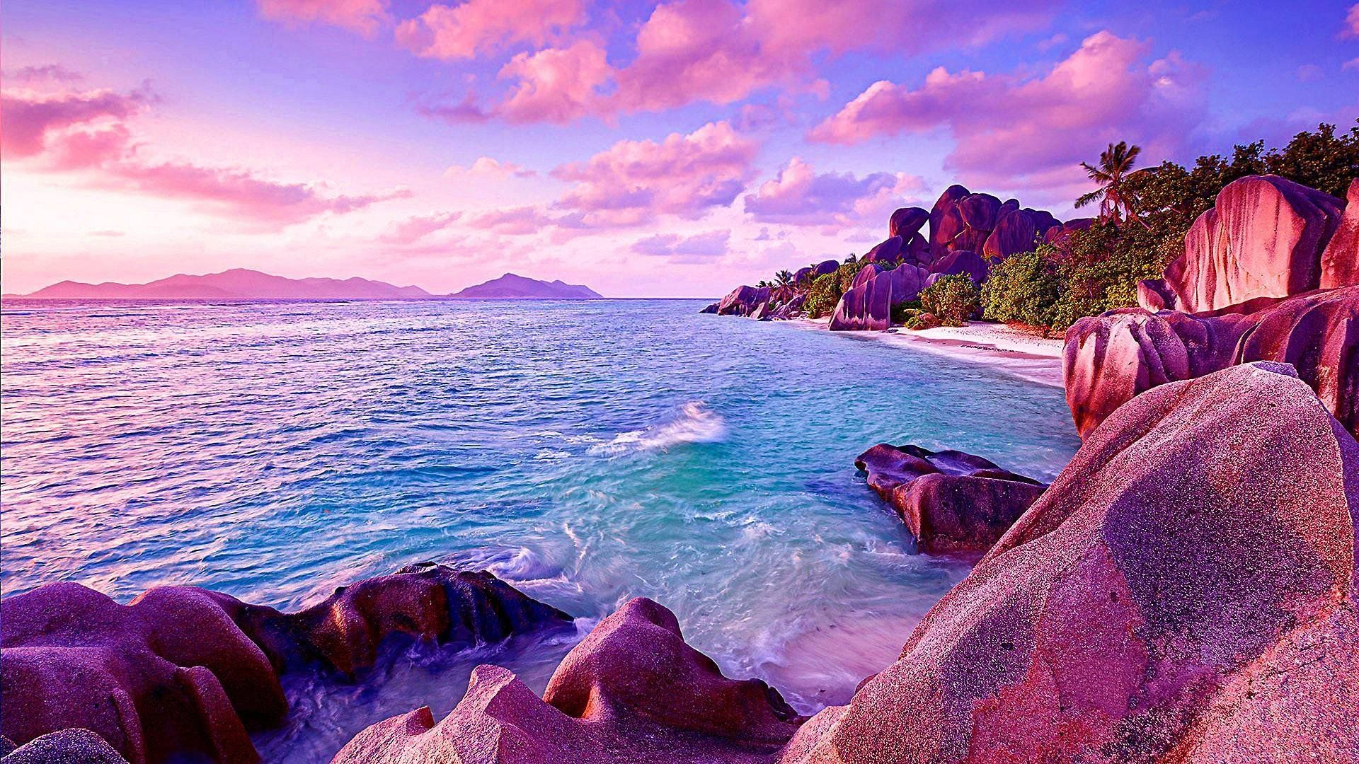 1920x1080 Sunset Pink Wallpapers