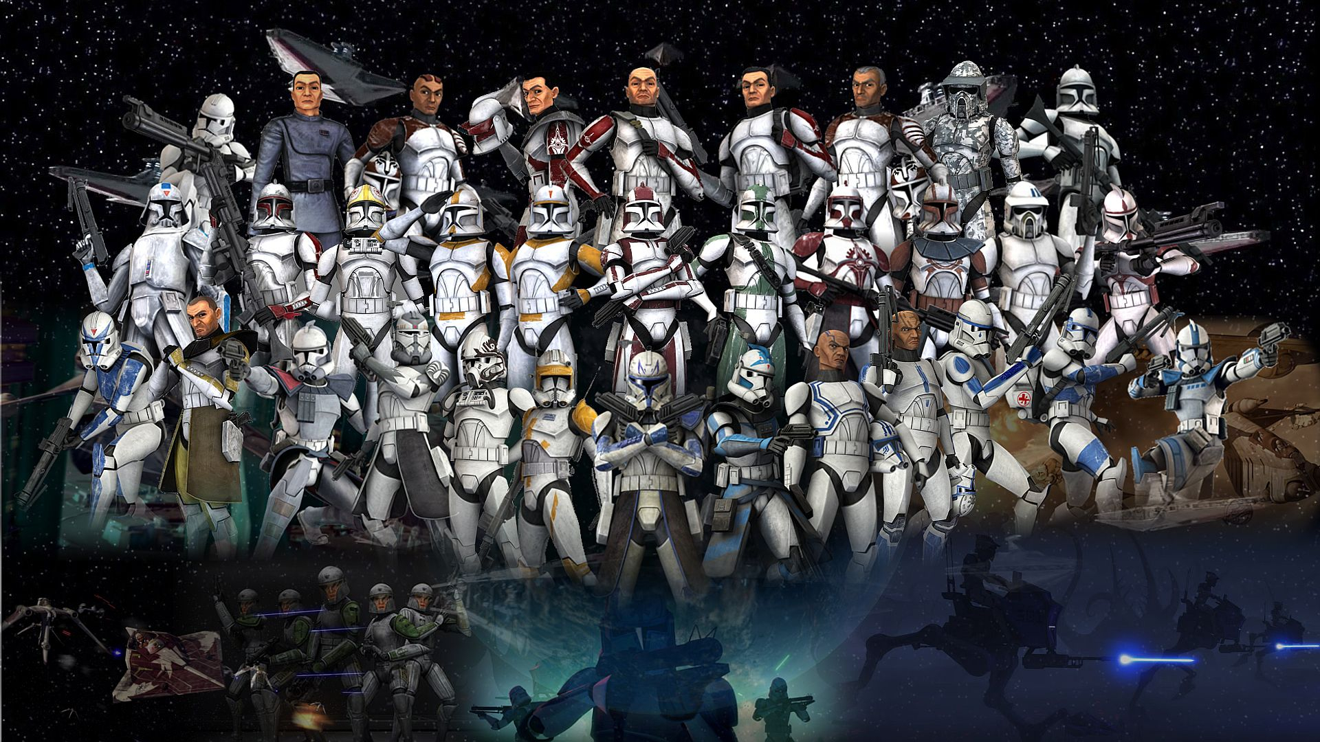 1920x1080 Clone Troopers Wallpaper | Star wars wallpaper, Star wars, Star wars clone wars