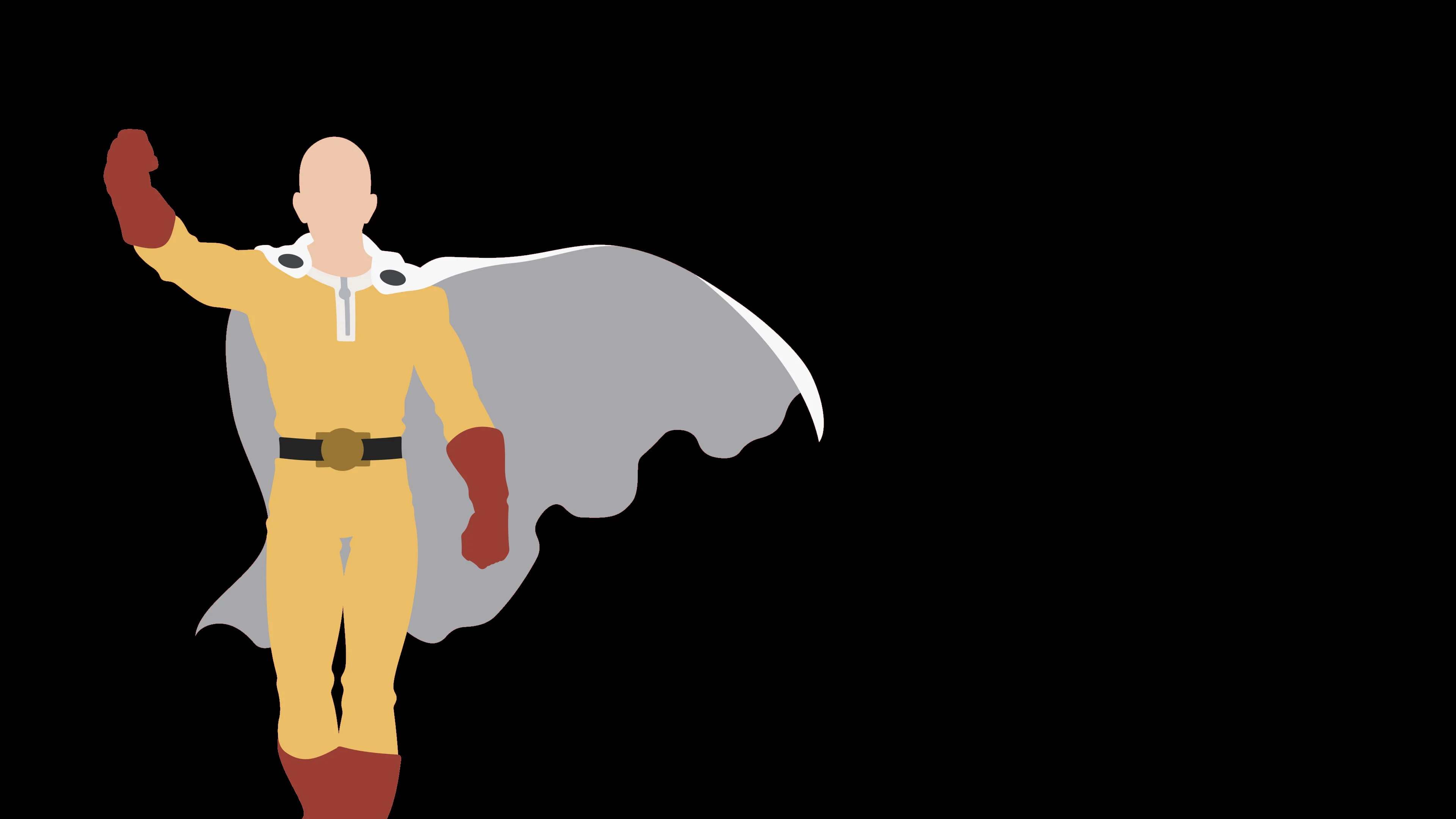 3840x2160 One Punch Man Minimalist Wallpapers Top Free One Punch Man Minimalist Backgrounds