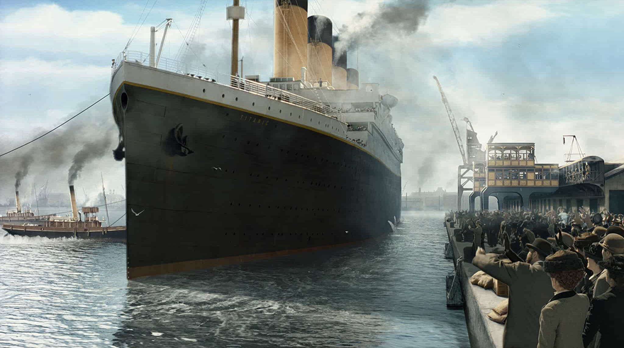 2048x1144 Leaving Southampton | Titanic, Titanic movie facts, Colorized photos