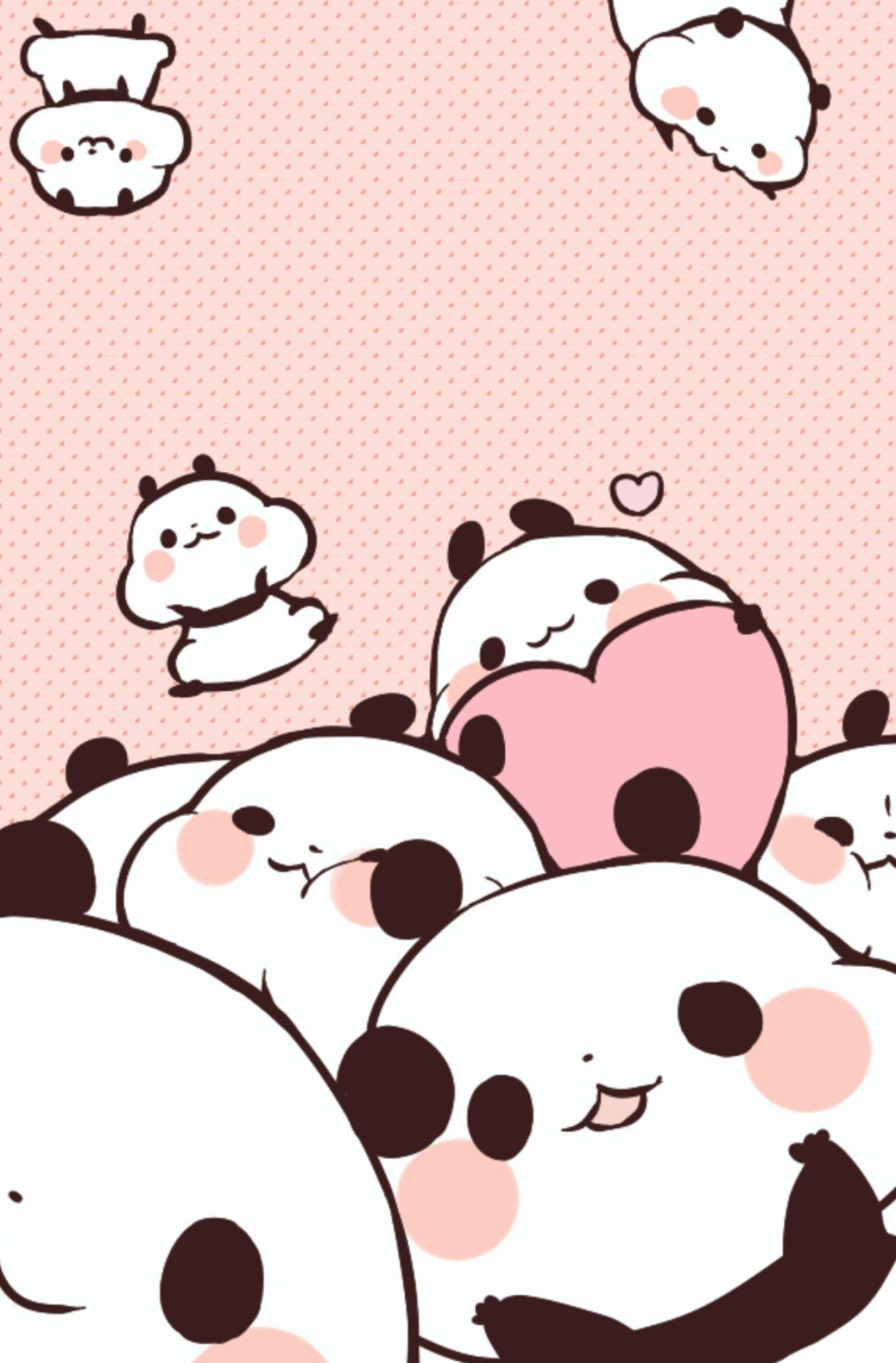 1427x2170 Pink Kawaii Panda Wallpapers Top Free Pink Kawaii Panda Backgrounds