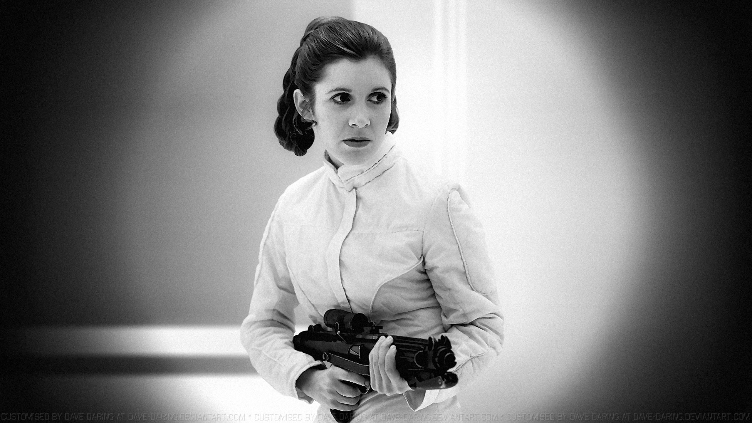 2560x1440 Carrie Fisher Princess Leia XLIV by Dave-Daring on deviantART | Carrie fisher princess leia, Carrie fisher, Princess leia