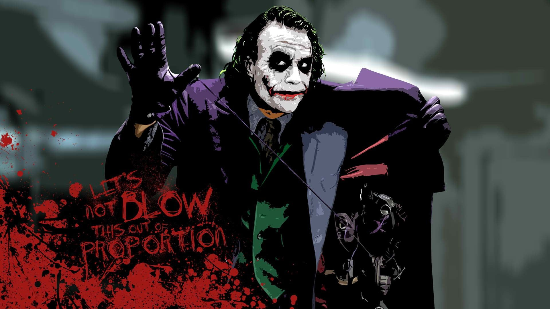 1920x1080 The Joker digital wallpaper #Batman The Dark Knight Heath Ledger #movies # Joker #typography paint sp&acirc;&#128;&brvbar; | Joker wallpapers, Joker images, Heath ledger joker wallpaper