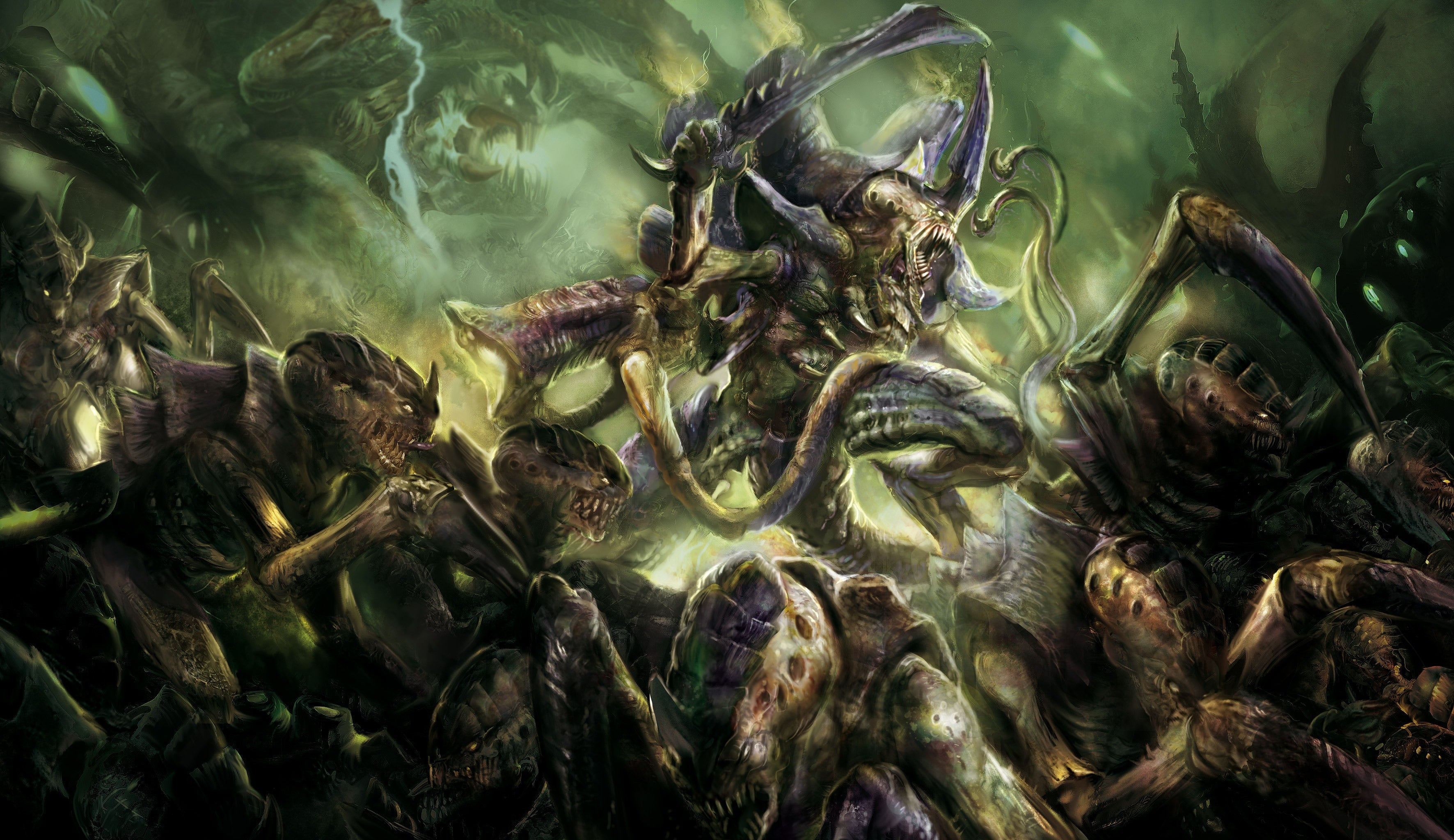 The MTG Warhammer 40k Tyranids deck looks strong, and hungry
