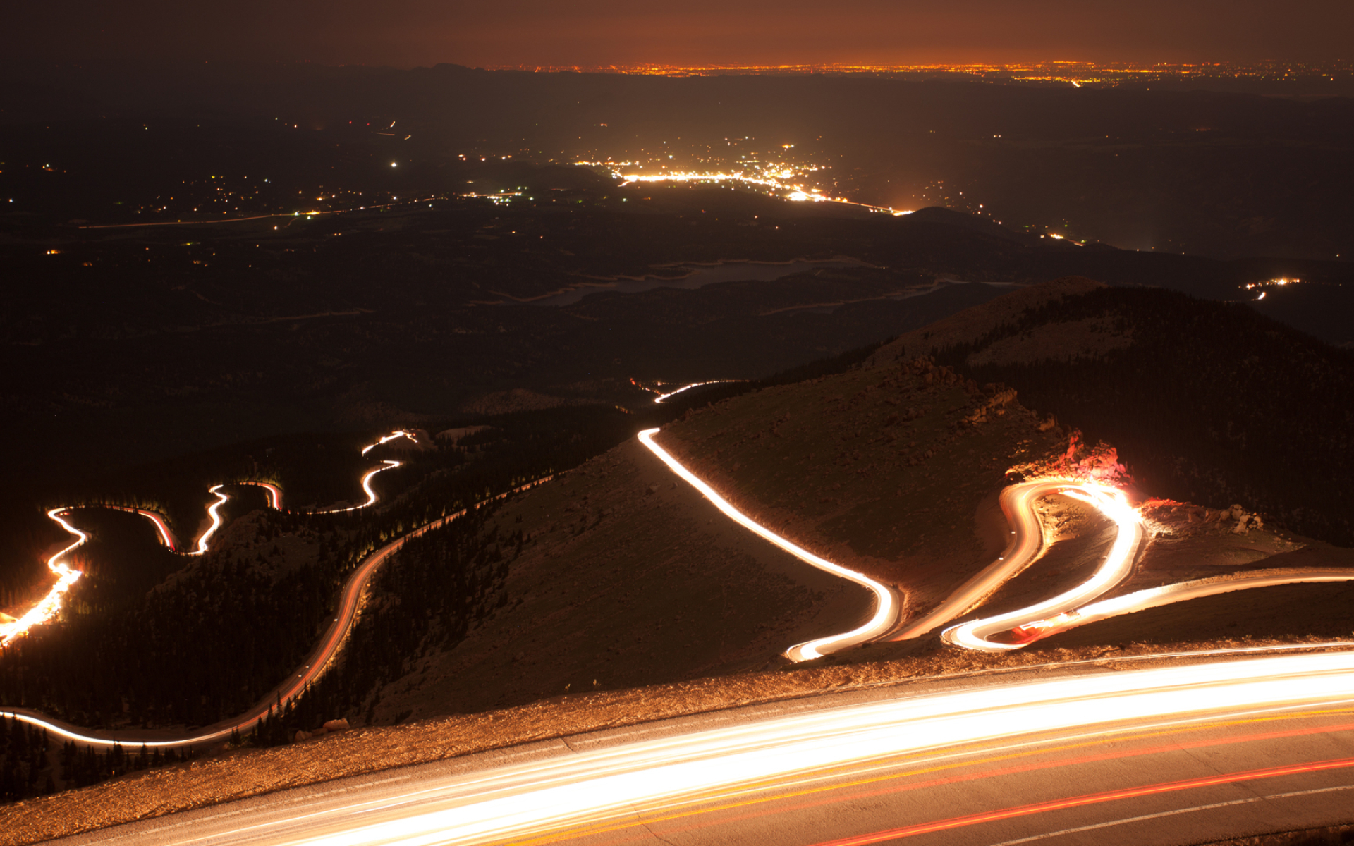 1920x1200 Pikes Peak Timelapse Night Road HD wallpaper | nature and landscape | Wallpaper Better