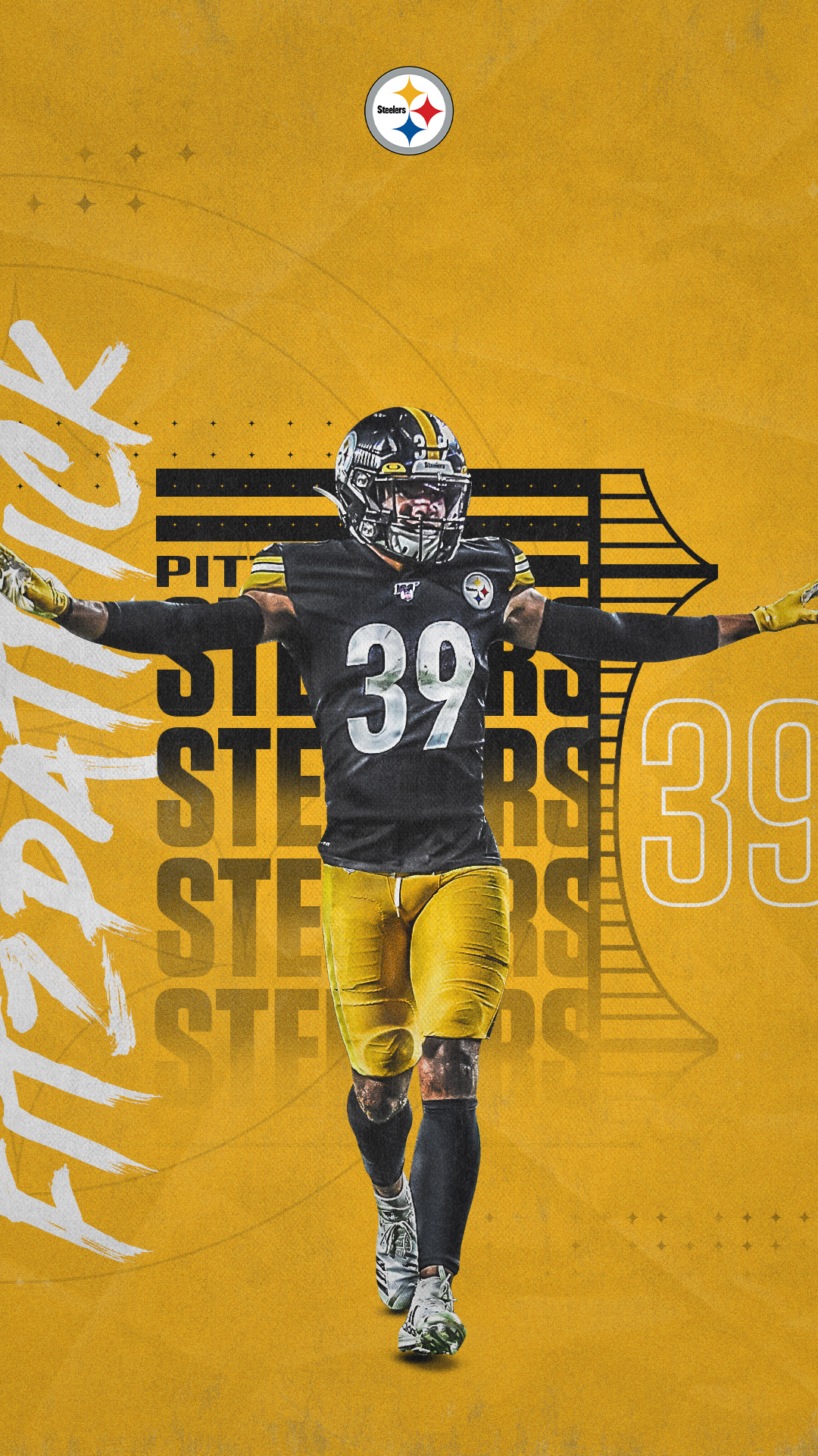 1080x1920 Pittsburgh Steelers Video Conferencing Background | Pittsburgh Steelers