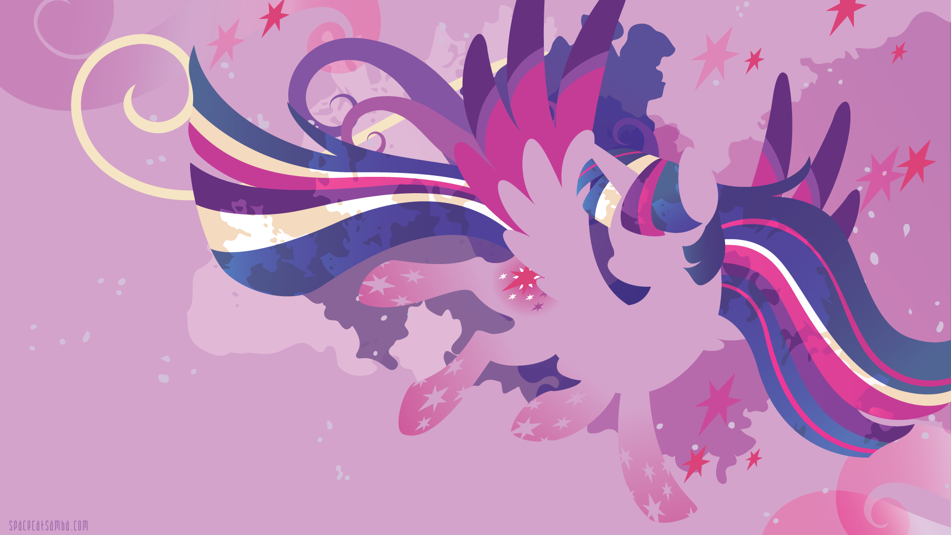 1920x1080 Rainbow Power Twilight Sparkle Silhouette Wall | My little pony twilight, My little pony wallpaper, My little pony pictures
