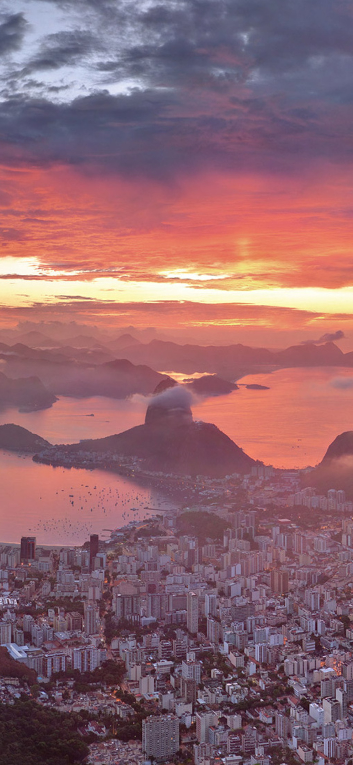 1125x2436 Amazing View Of Rio De Janeiro During Sunset Iphone XS,Iphone 10,Iphone X HD 4k Wallpapers, Images, Backgrounds, Photos and Pictures