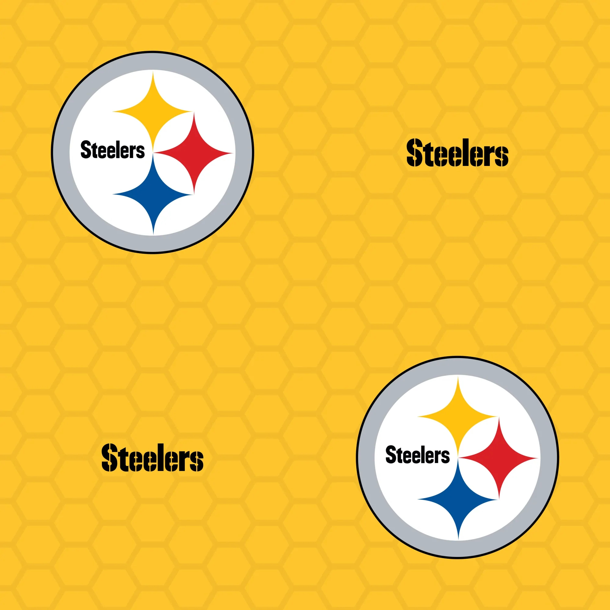 2000x2000 Pittsburgh Steelers: Logo Pattern Wallpaper | Fathead Official Site