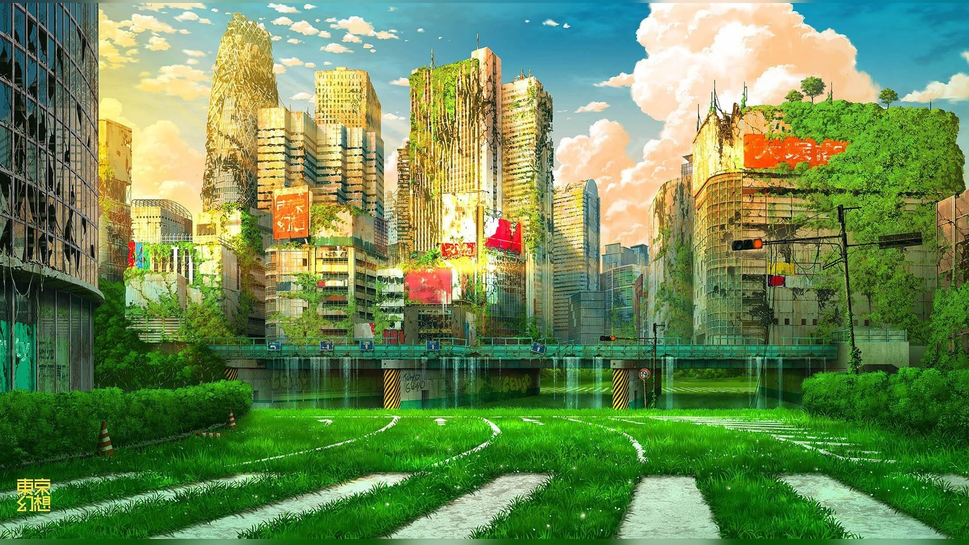1920x1080 20 Post Apocalyptic Overgrown City Wallpapers Wallpaperboat