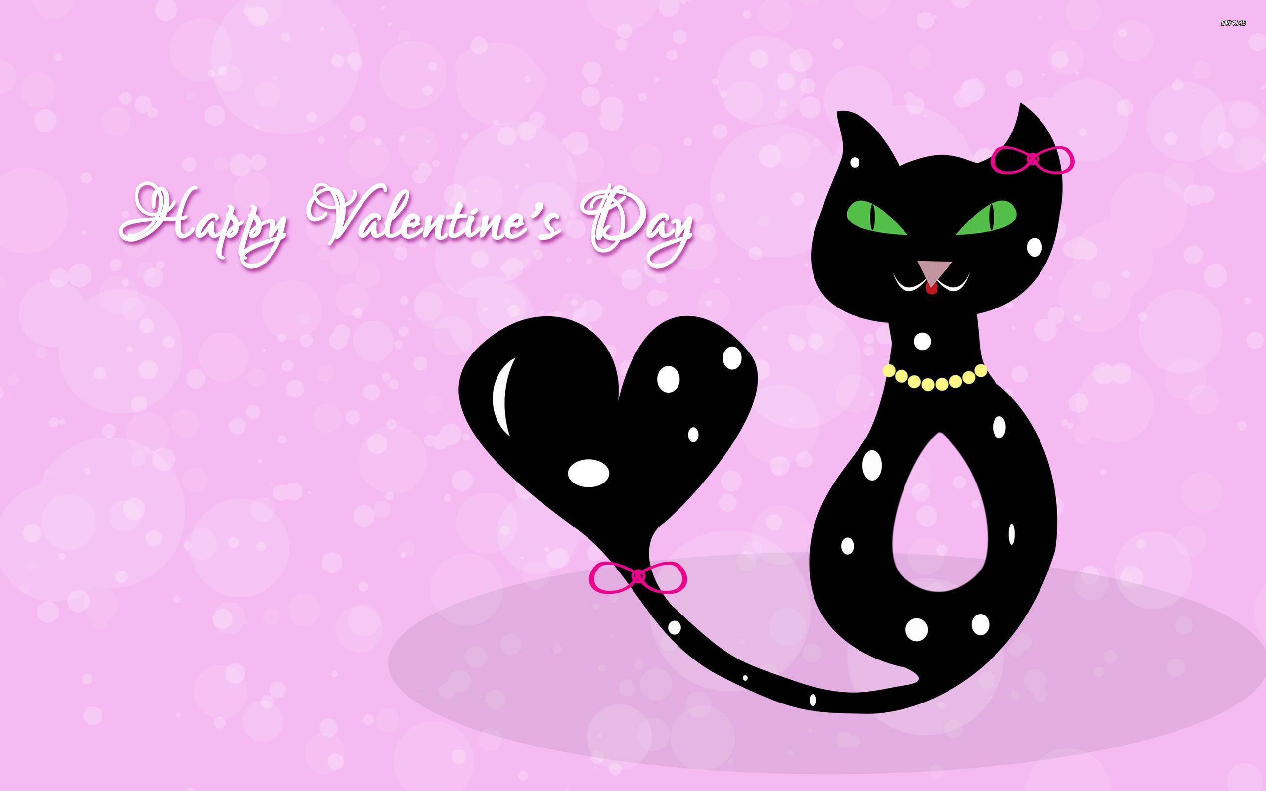 2560x1600 Cat Valentines Day Wallpapers