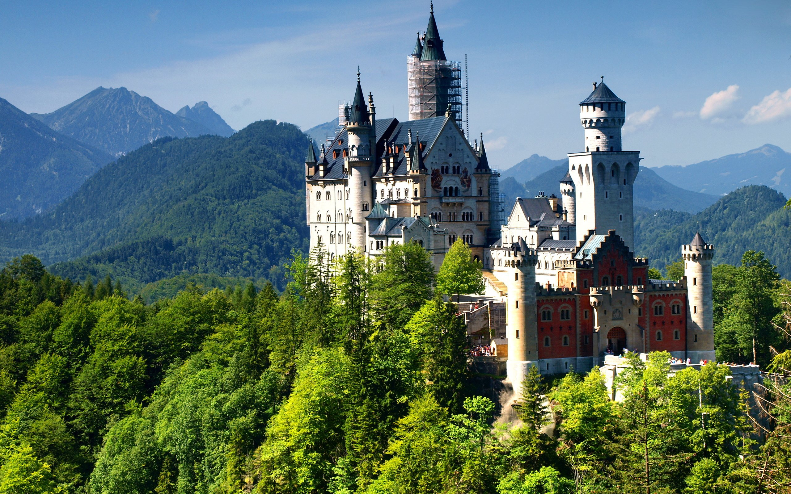 2560x1600 germany, Neuschwanstein, Castle, Alps, Bavaria Wallpapers HD / Desktop and Mobile Backgrounds