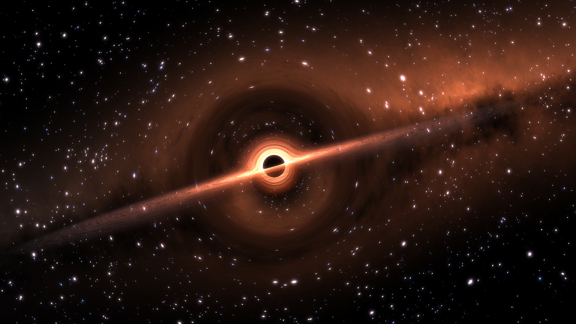 1920x1080 Desktop Wallpaper Black Hole In Space, Stars, Hd Image, Picture, Background, Xrj8sp