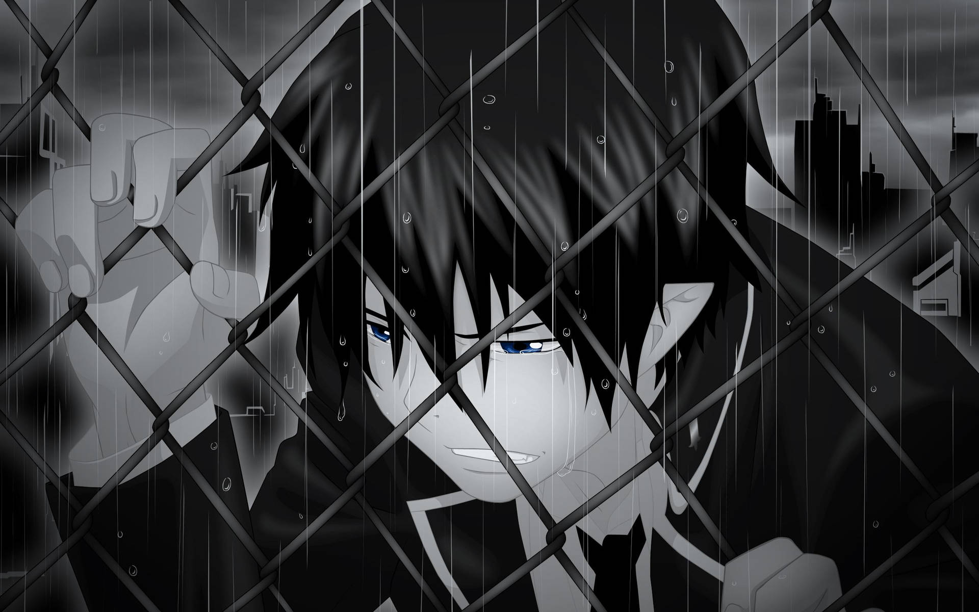 1920x1200 Download Sad Anime Boy Mourning Wallpaper