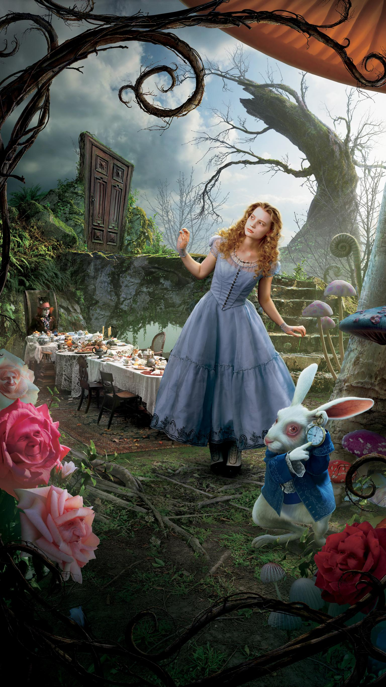 1536x2732 Alice In Wonderland Movie iPhone Wallpapers