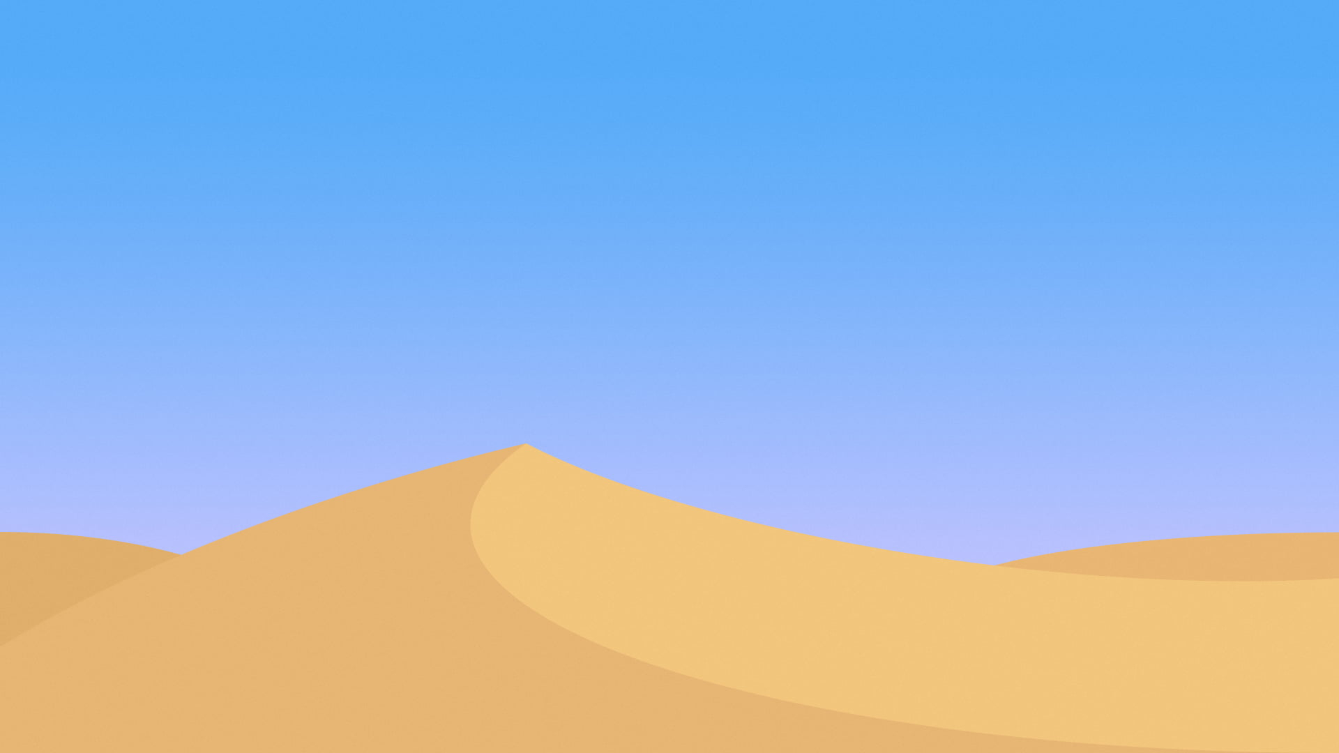 1920x1080 Sand dunes, dune, desert, clear sky, minimalism HD wallpaper | Wallpaper Flare