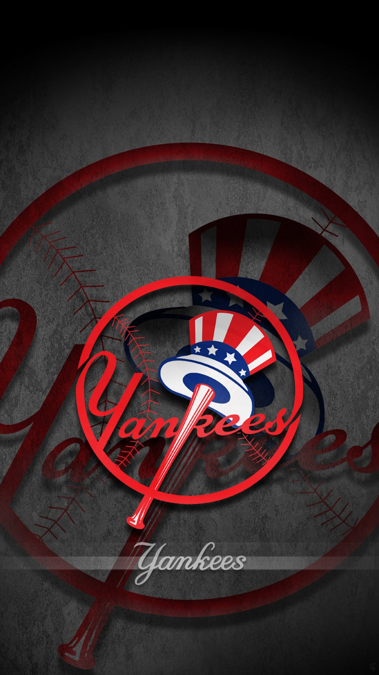 1242x2208 NY Yankees Logo Wallpaper (65+ pictures