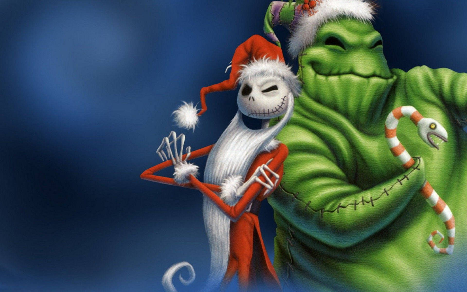 1920x1200 Download The Nightmare Before Christmas Jack And Oogie Boogie Team Up Wallpaper