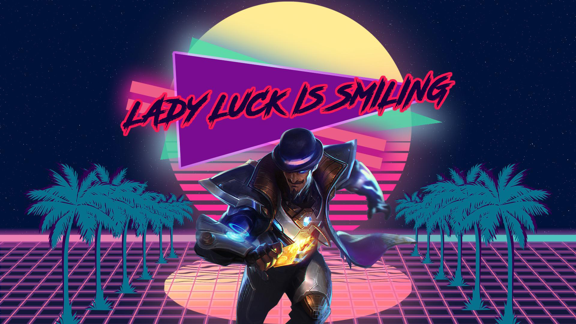 1920x1080 I made an outrun retro Twisted fate wallpaper &eth;&#159;&#140;&acute; : r/TwistedFateMains