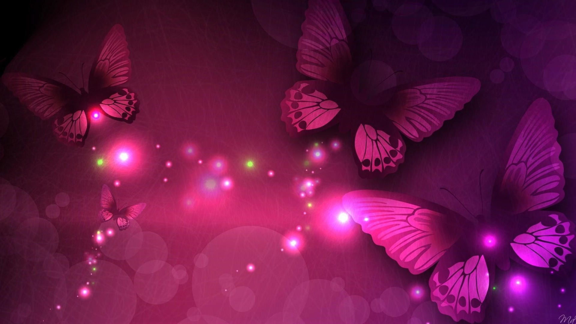 1920x1080 31 Pink Butterfly Wallpapers Wallpaperboat