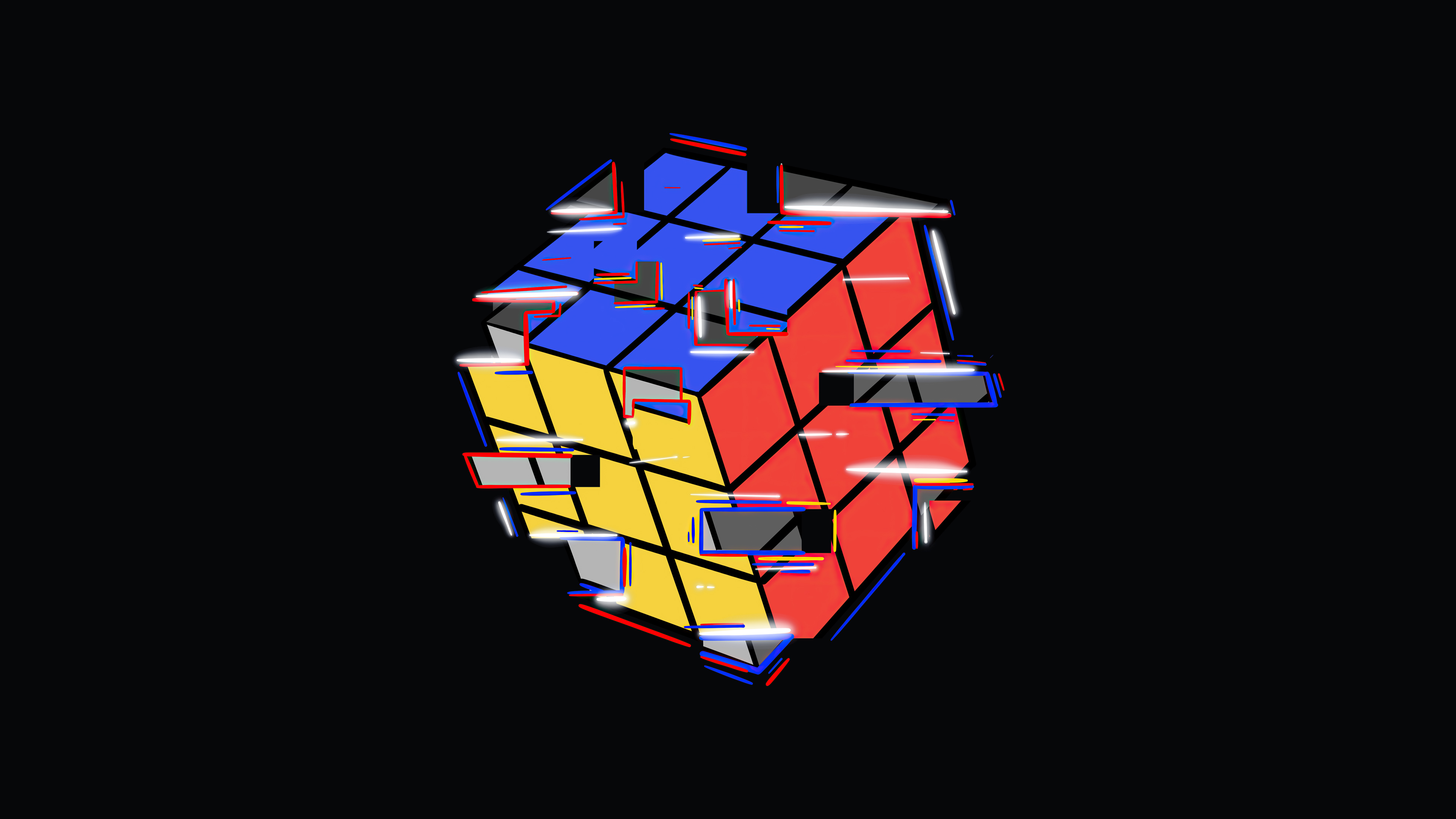 3840x2160 Rubik Cube Abstract 4k, HD Abstract, 4k Wallpapers, Images, Backgrounds, Photos and Pictures