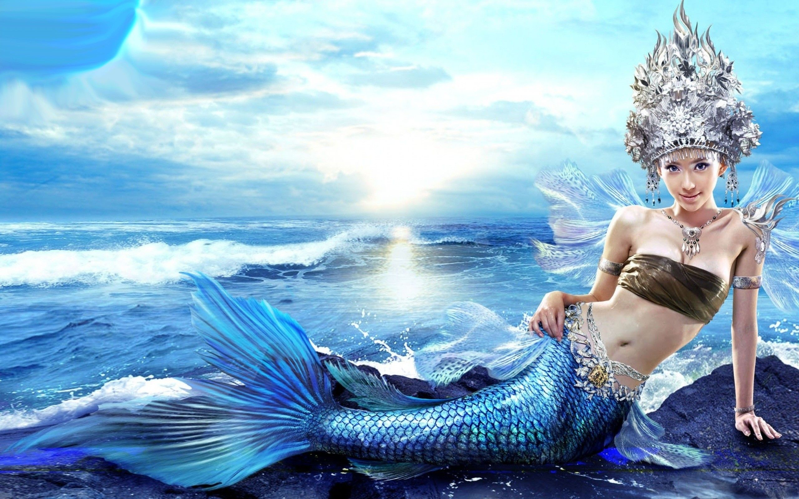 2560x1600 Beautiful Mermaid Wallpapers Top Free Beautiful Mermaid Backgrounds
