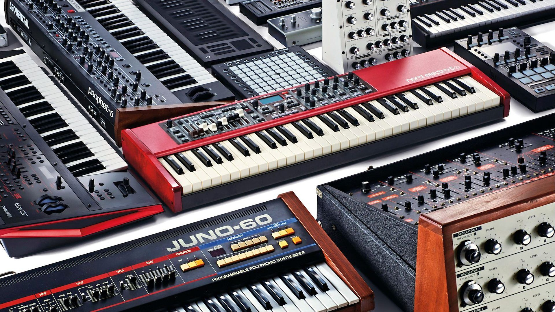 1920x1080 Various synthesizers from 1970-present () : r/wallpapers