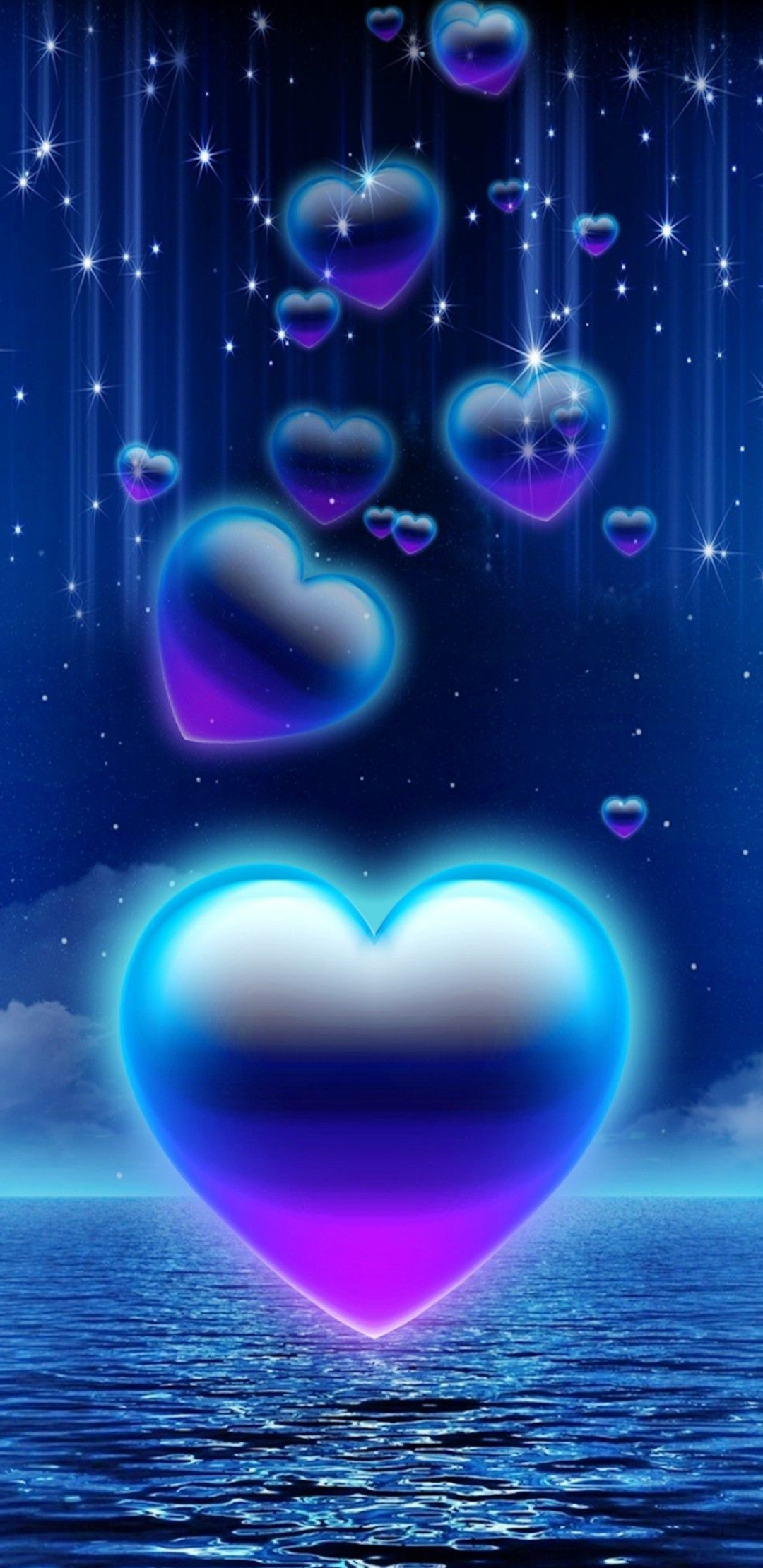 1080x2220 Blue and Purple Hearts Wallpapers Top Free Blue and Purple Hearts Backgrounds