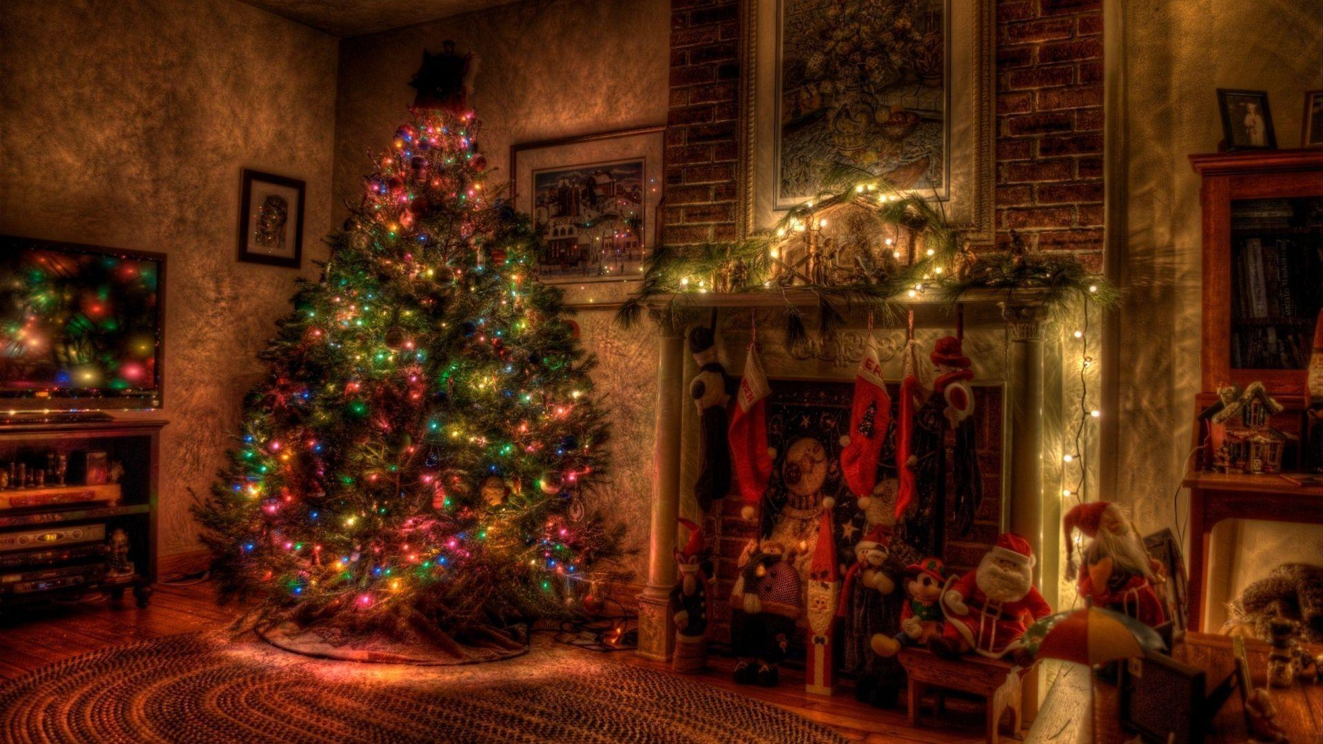 1920x1080 Decorated Christmas Home Wallpapers