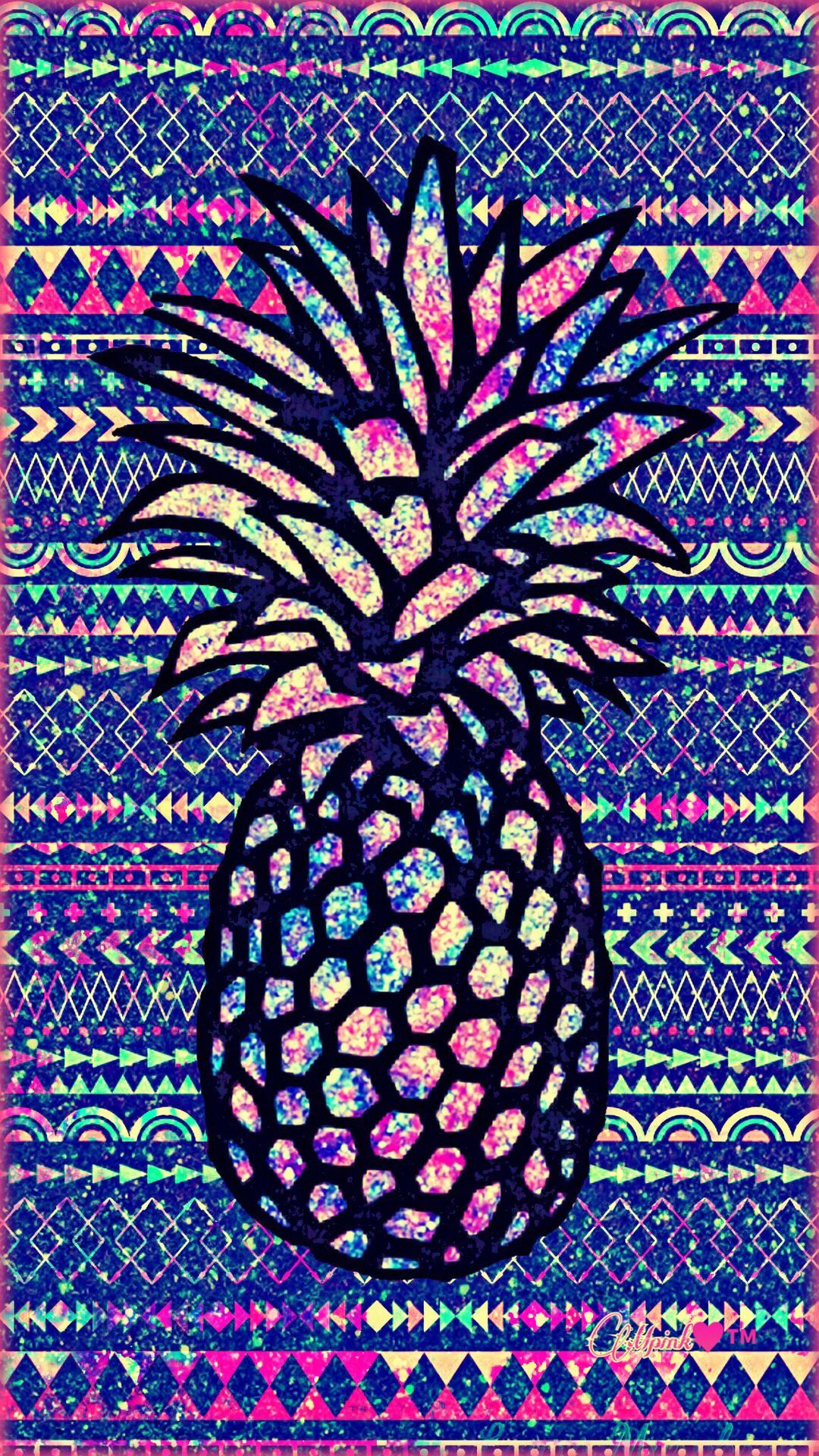 1080x1920 Colorful Pineapple Wallpapers