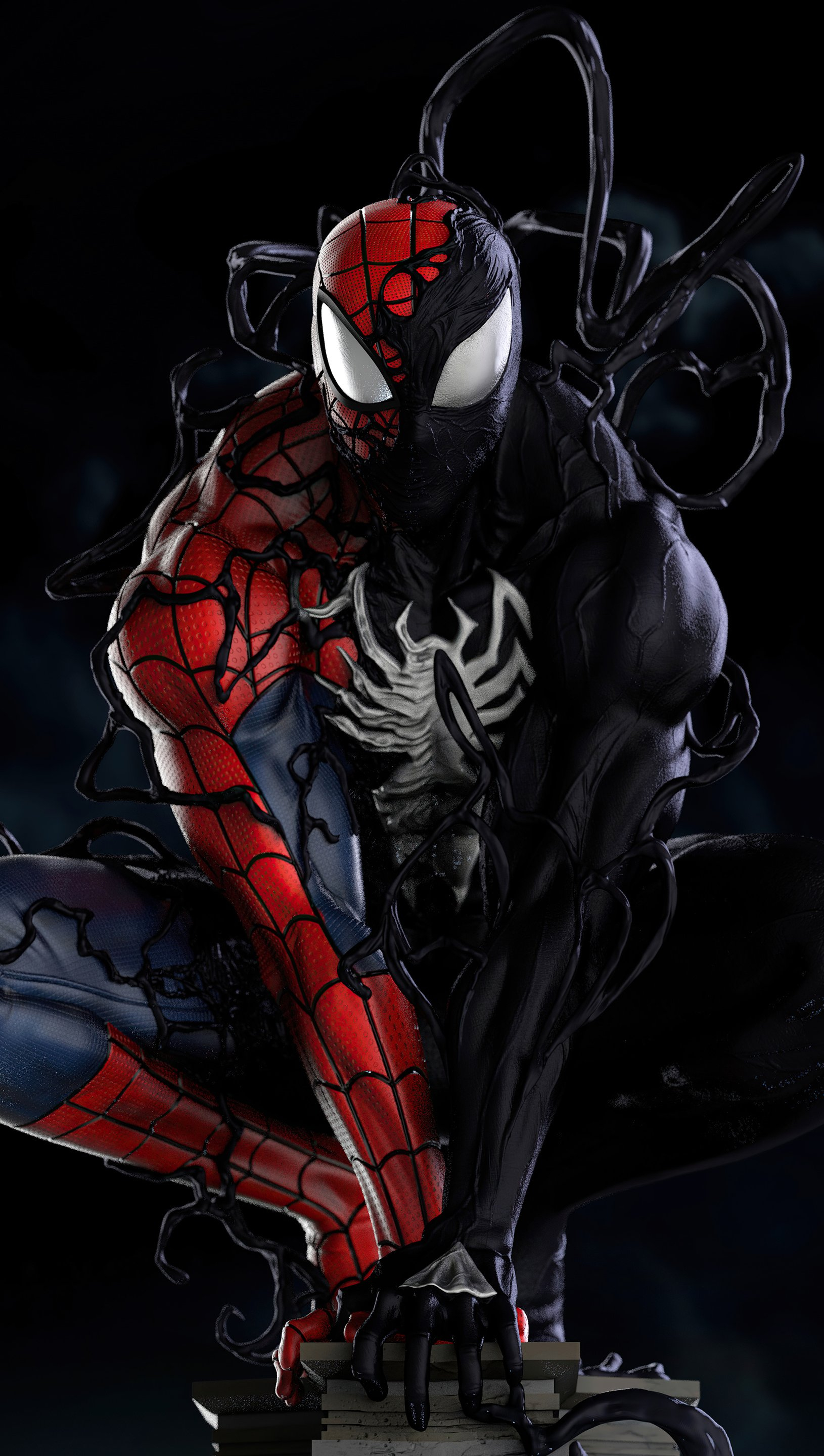 1630x2880 Spider Man Symbiote Transformation Wallpaper 5k Ultra HD ID:7589