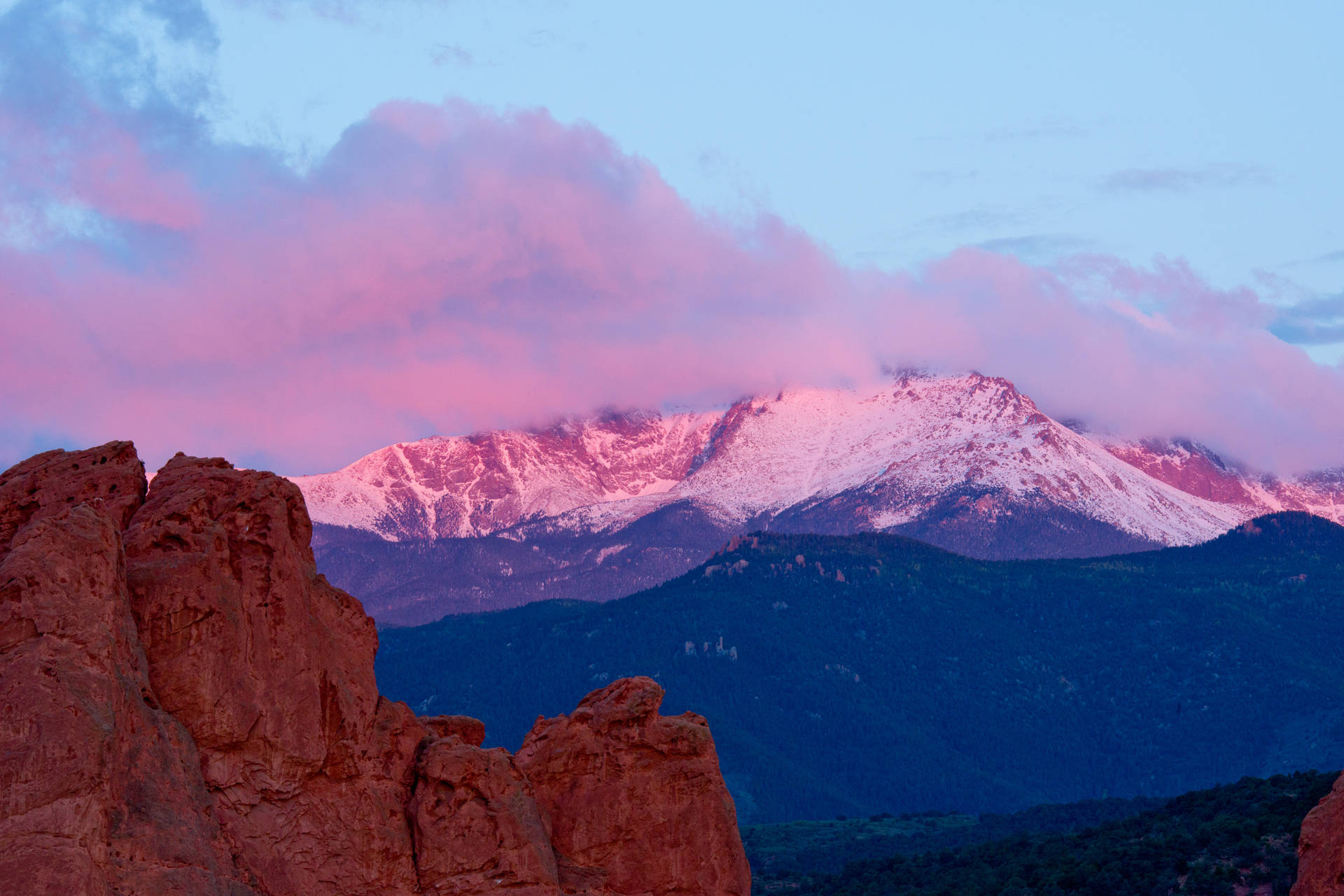 1920x1281 Download Pikes Peak Colorado Sunrise Wallpaper