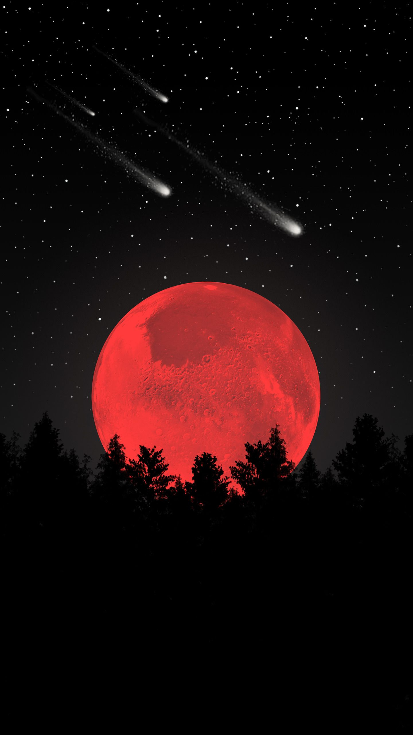 1440x2560 Crimson Moon Wallpapers Top Free Crimson Moon Backgrounds