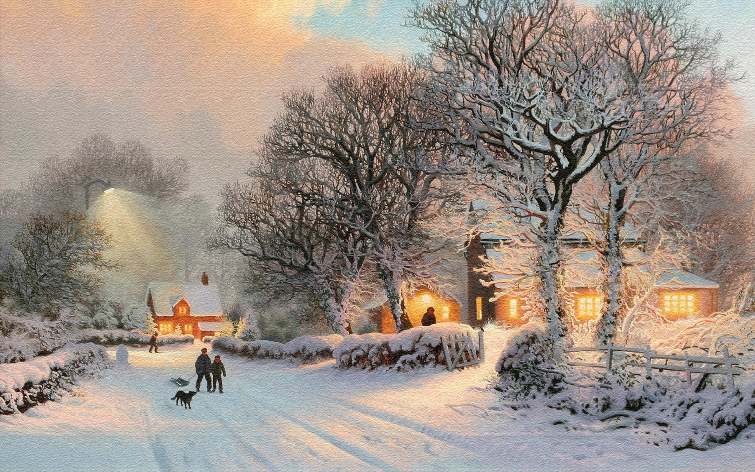 2560x1600 Winter Snow Scenes Wallpapers