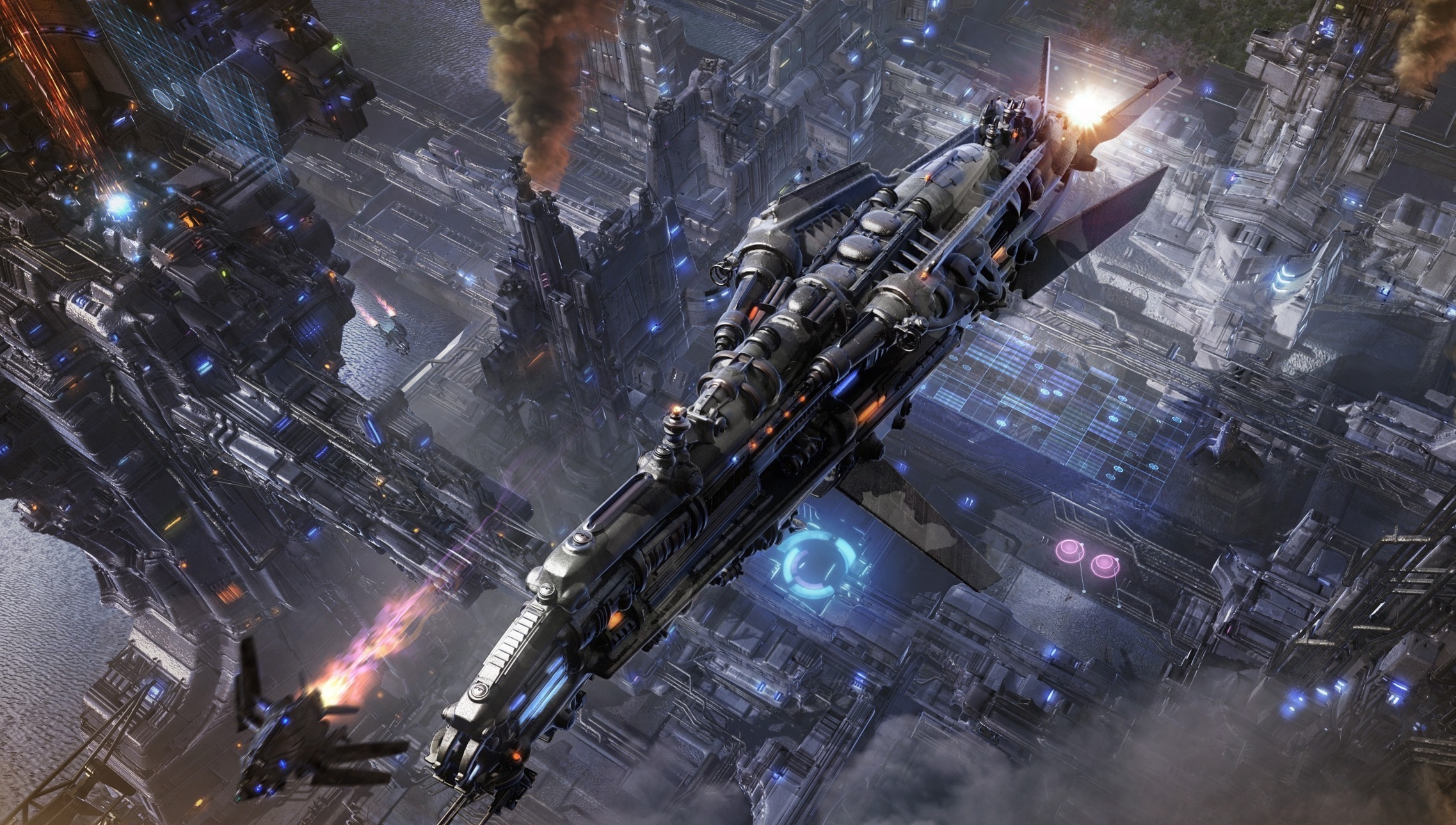 2275x1289 Spaceship HD Wallpaper by Angel Alons
