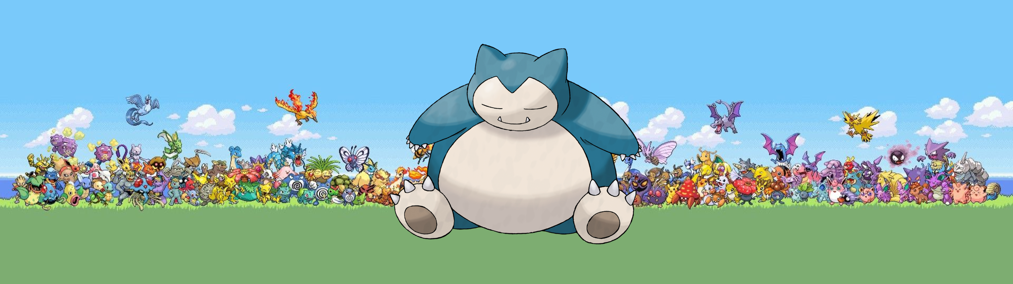 3840x1080 Looking for a Snorlax Wallpaper? : r/multiwall