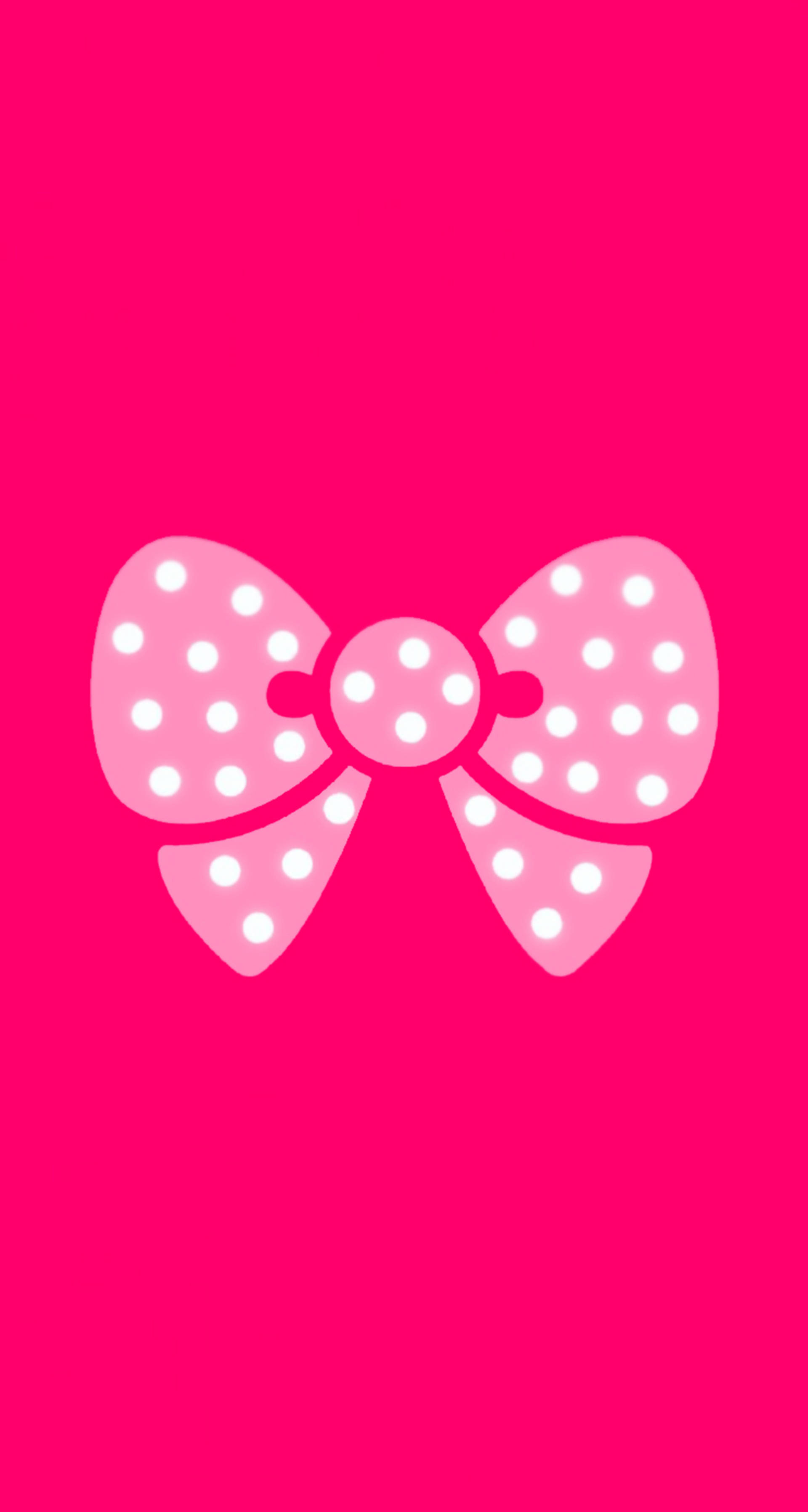 1920x3592 Download Cute Pink Ribbon Wallpaper